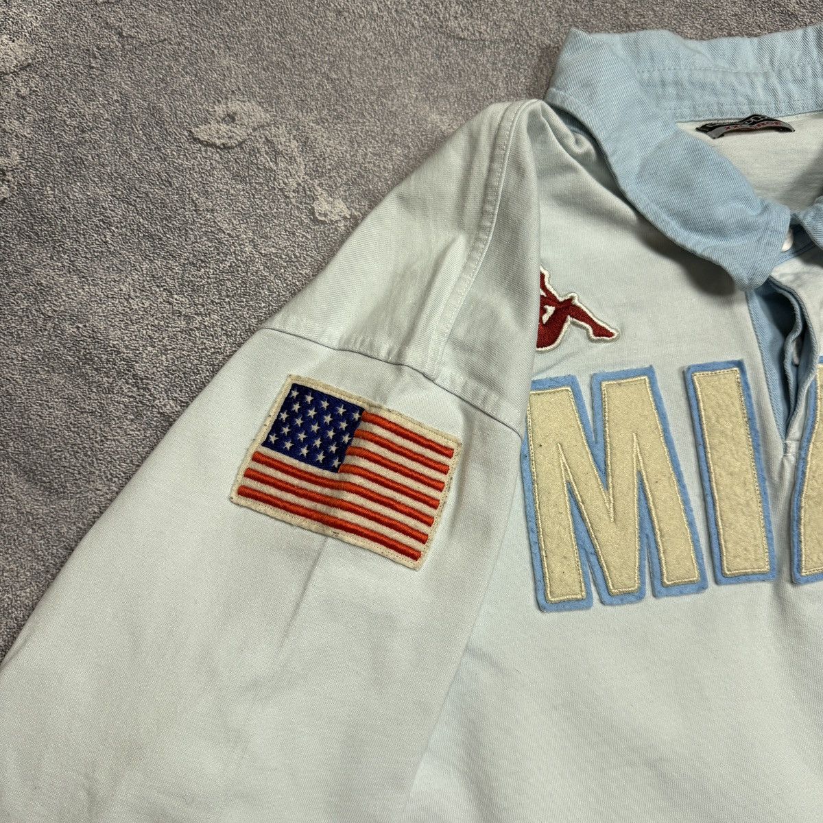 Kappa × Vintage Kappa Miami Vintage Big Logo USA Flag Spellout Longsleeve Size US XXL / EU 58 / 5 - 9 Thumbnail