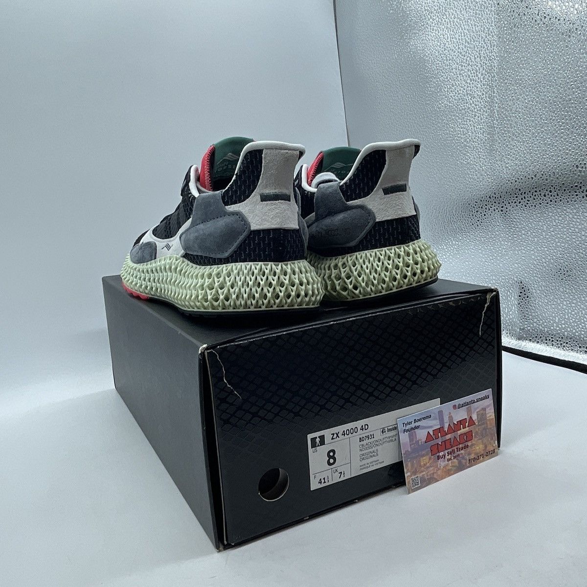Adidas ZX 4000 futurecraft 4D black onix Size US 8 / EU 41 - 4 Thumbnail