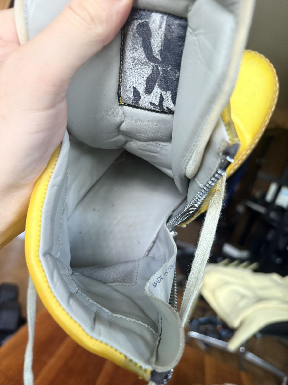 Rick Owens Rick Owens Geobaskets - Yellow Size US 11 / EU 44 - 10 Thumbnail