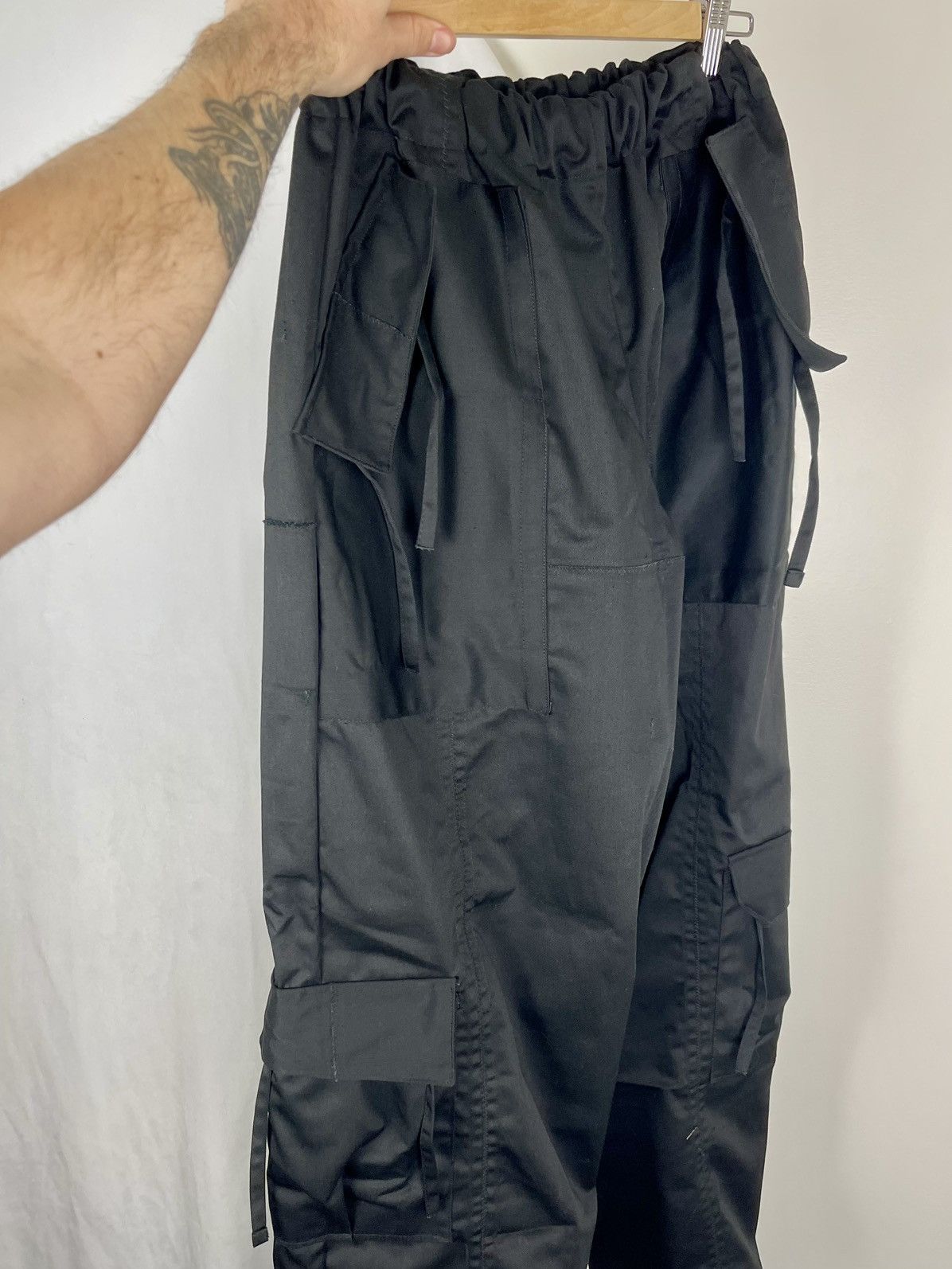 Chorley Chorley upcycled tassel strap Bondage Cargo Pants wide baggy Size US 34 / EU 50 - 2 Thumbnail