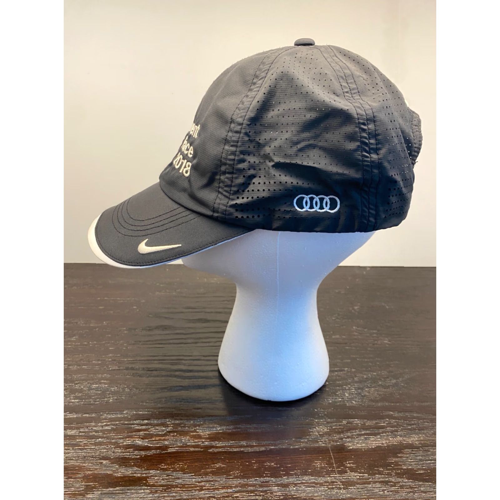 Nike Nike Dri-Fit Hat Cap Mens One Size Black Heritage 86 Strapback Audi Race 2018 Size ONE SIZE - 4 Thumbnail