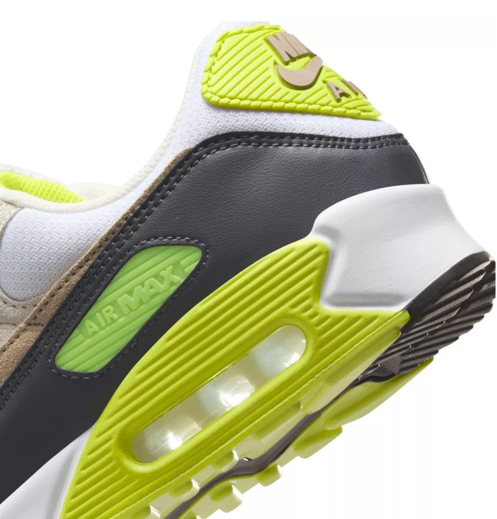 Nike Nike Air Max 90 - White/Khaki-Cyber Size US 10 / EU 43 - 8 Thumbnail