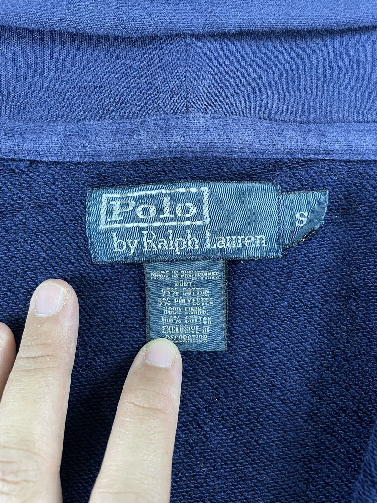 Polo Ralph Lauren × Vintage POLO RALPH LAUREN Vintage 90s Embroidery Logo Zipper Hoodie Size US M / EU 48-50 / 2 - 6 Thumbnail