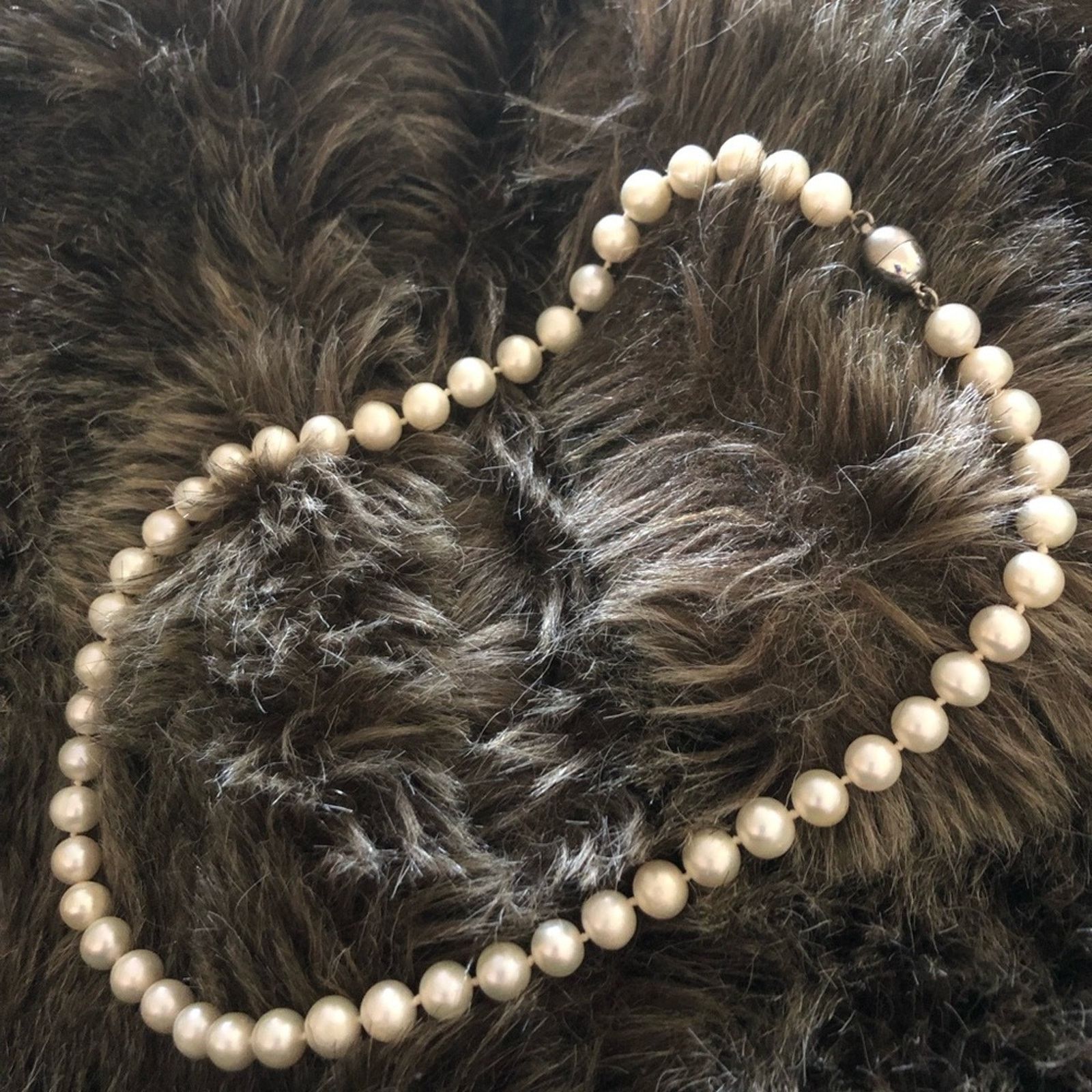 Jewelry Genuine fresh water pearl sterling silver necklace Size ONE SIZE - 7 Thumbnail