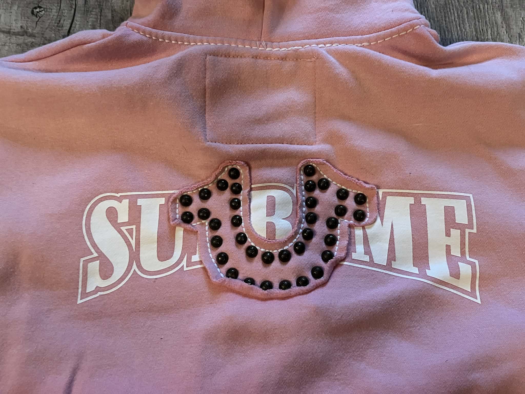 Supreme × True Religion Supreme x True Religion Zip Up Hoodie "Pink" (FW25) Size US M / EU 48-50 / 2 - 4 Thumbnail