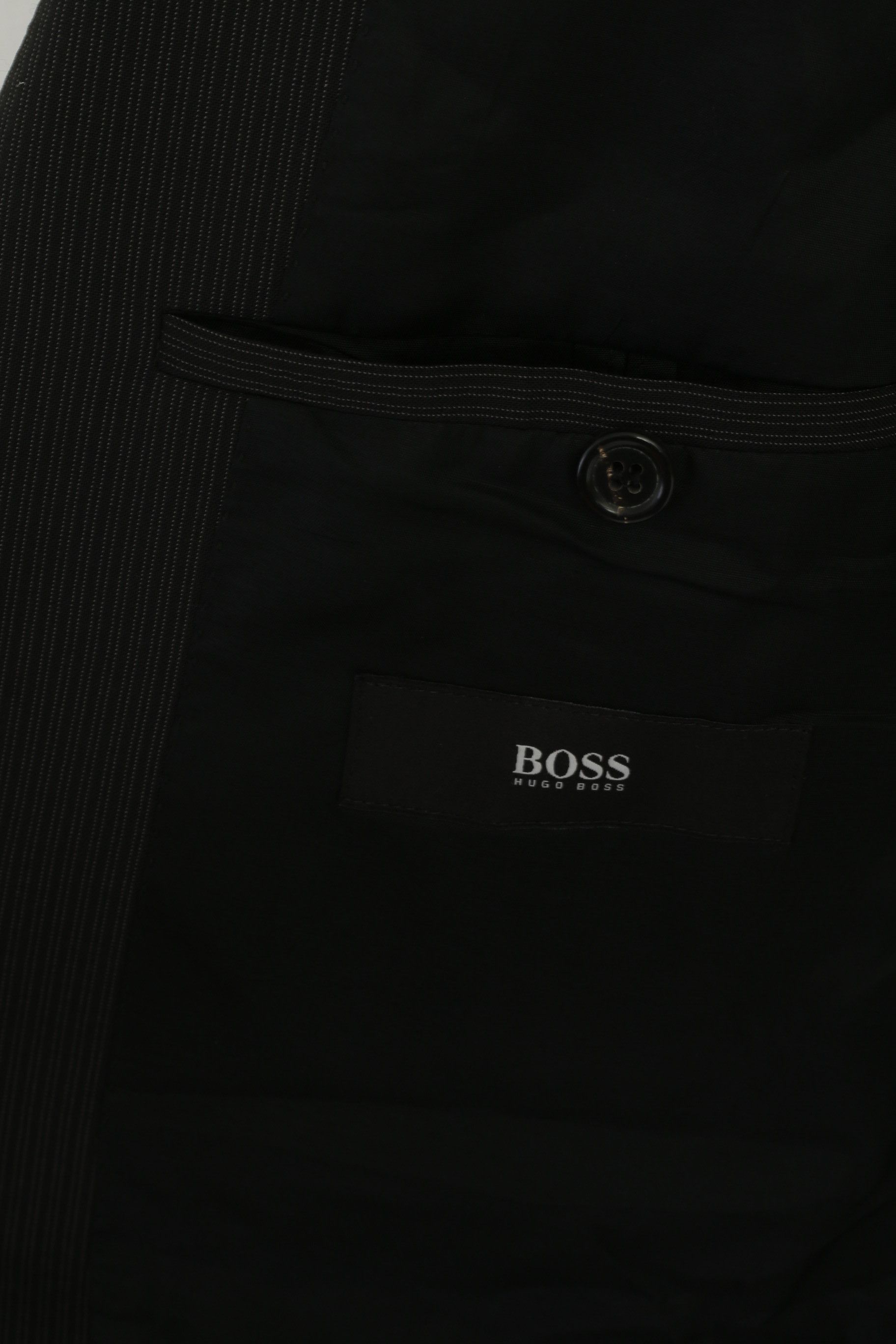Hugo Boss Hugo Boss Men 48 38 Blazer Charcoal Striped 3230 Size 38R - 4 Thumbnail
