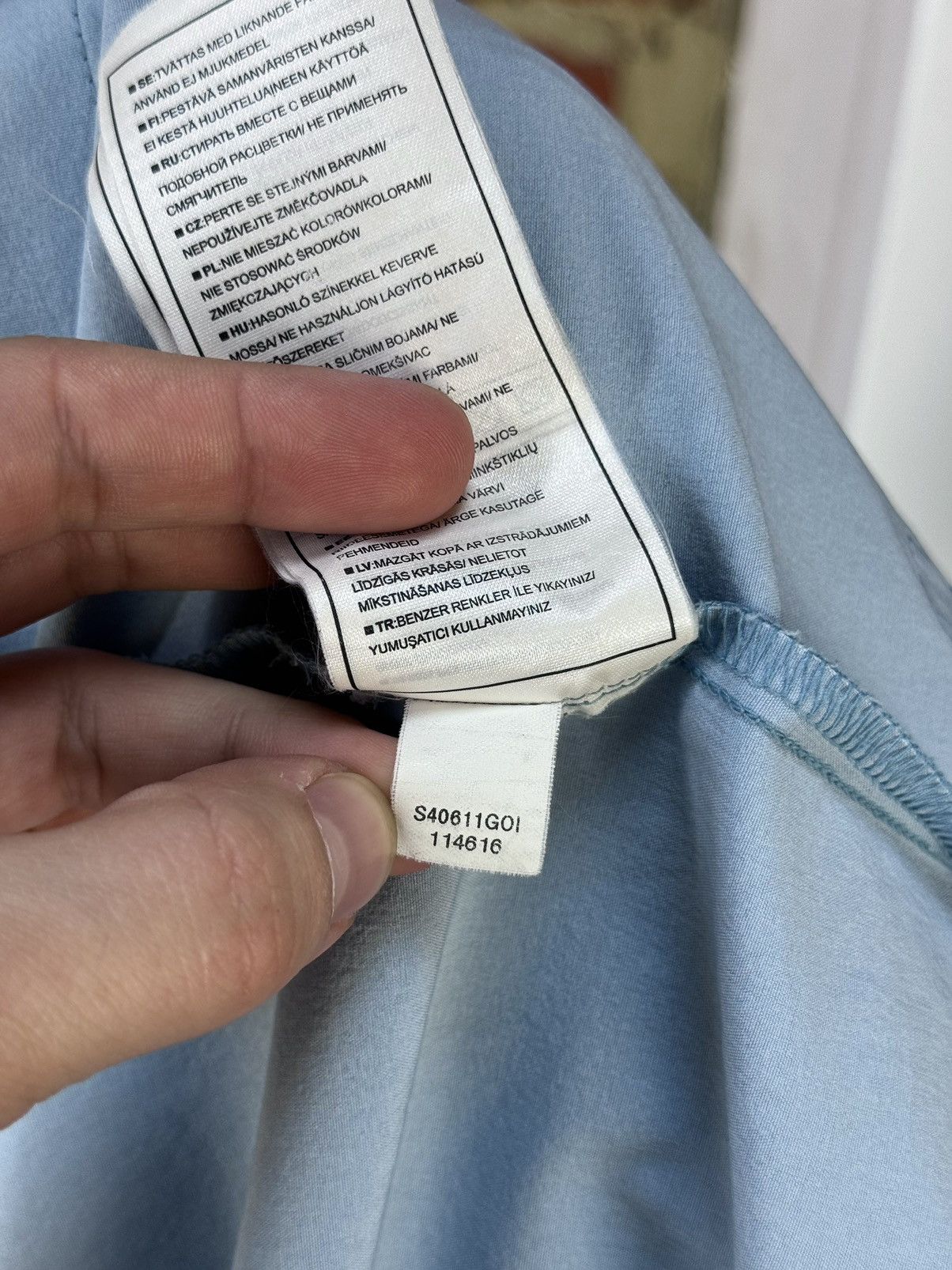 Nike ACG × Vintage NIKE ACG Dri-Fit Vintage Blue Short Sleeve Shirt Size US L / EU 52-54 / 3 - 13 Thumbnail