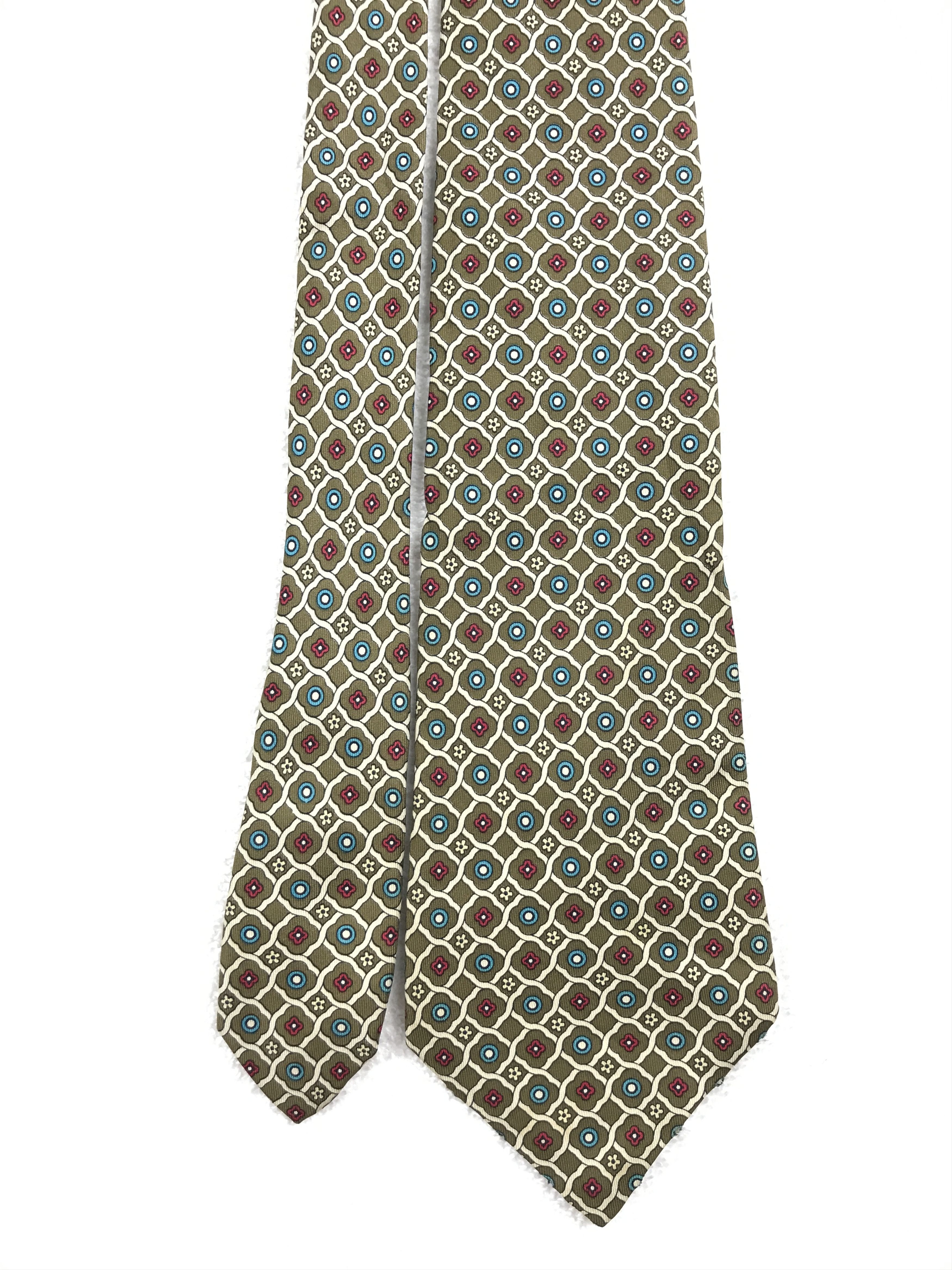 Trussardi × Vintage Vintage Trussardi Silk Necktie Size ONE SIZE - 3 Thumbnail