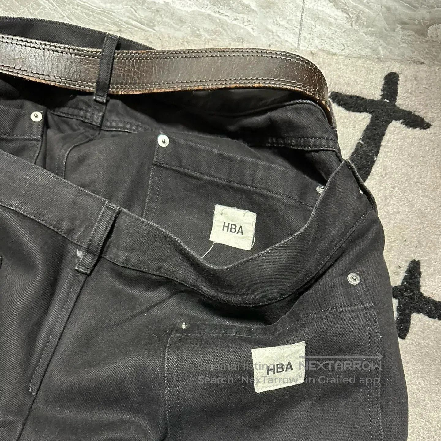 Hood By Air oversized black denim pants by hood by air. Size US 36 / EU 52 - 5 Thumbnail