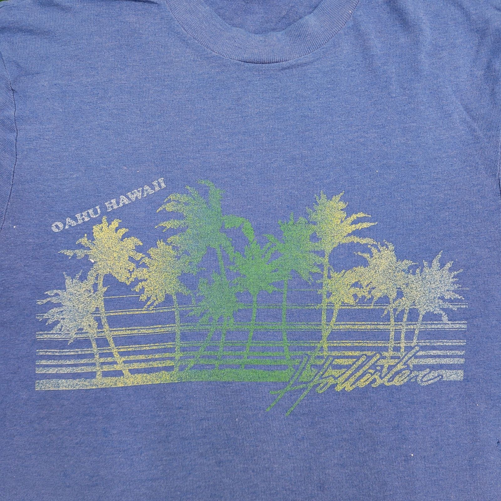 Hollister VTG 80s Hollister of California T-Shirt 2XS/XS Oahu Hawaii Size US XS / EU 42 / 0 - 3 Thumbnail
