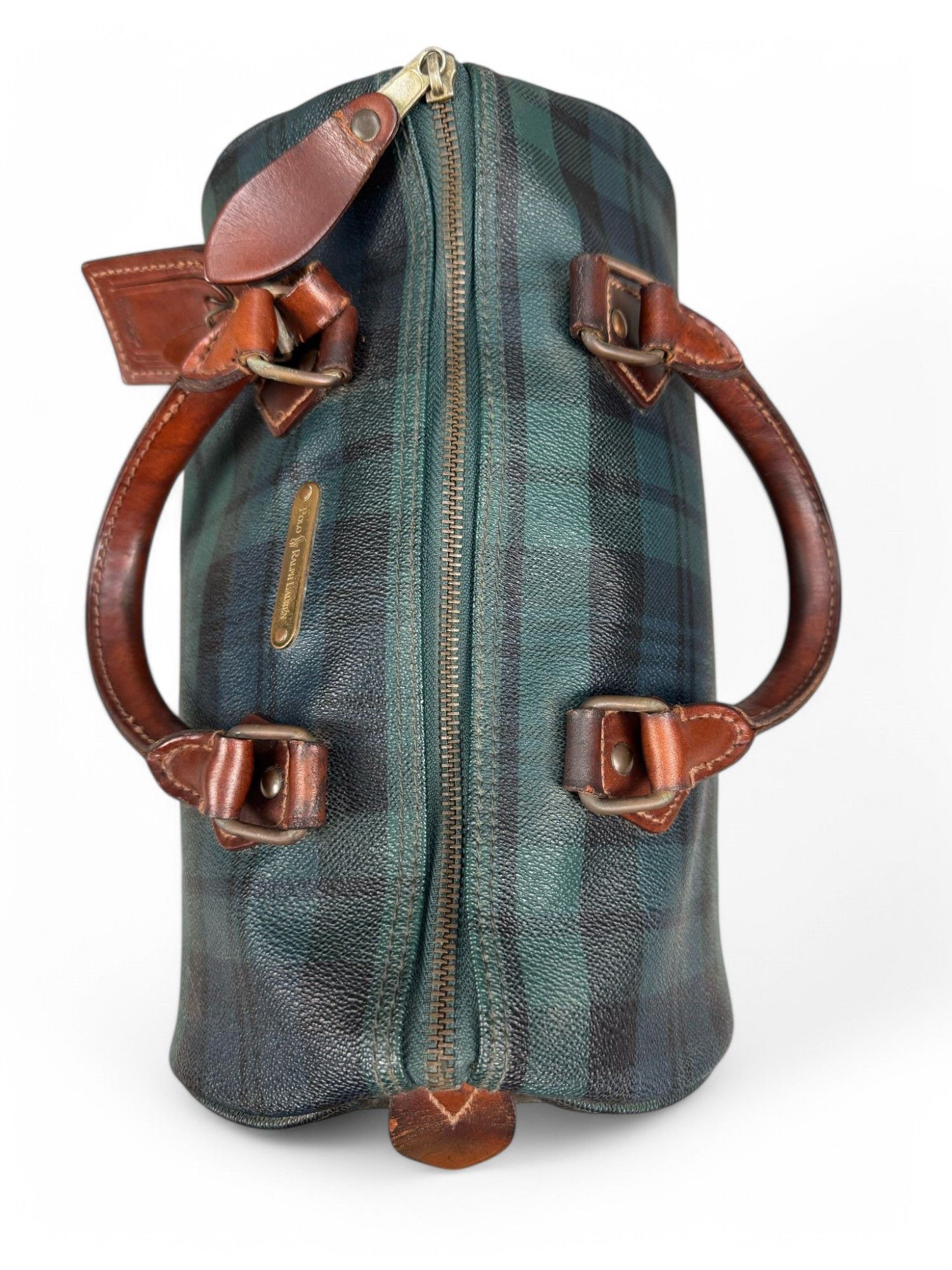 Polo Ralph Lauren Ralph Lauren - Blackwatch Plaid Green Handbag Boston Size ONE SIZE - 14 Thumbnail