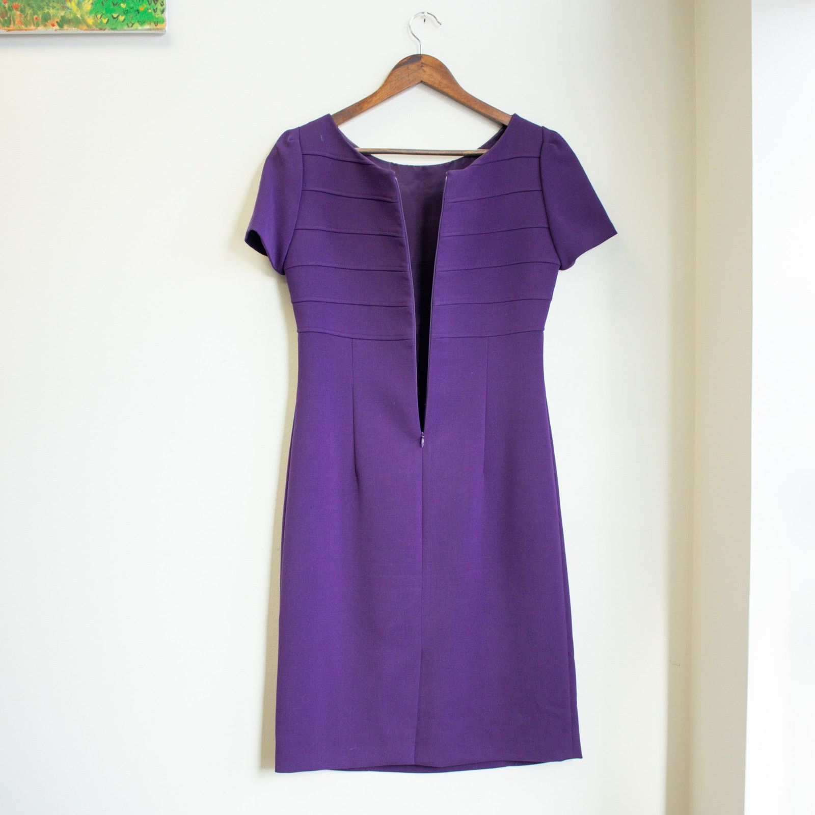Elie Tahari Tahari Arthur S. Levine Purple Cocktail Dress Size 2 Size XS / US 0-2 / IT 36-38 - 3 Thumbnail