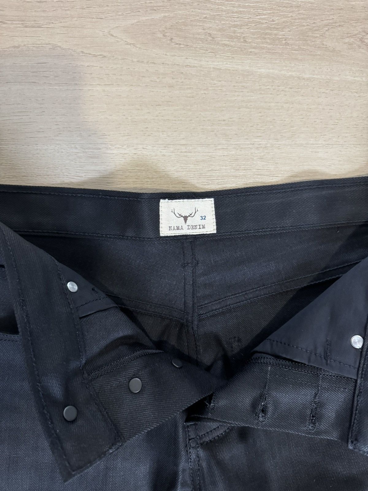 Japanese Brand Nama Man Black Selvedge Bootcut Jeans Size US 32 / EU 48 - 6 Thumbnail