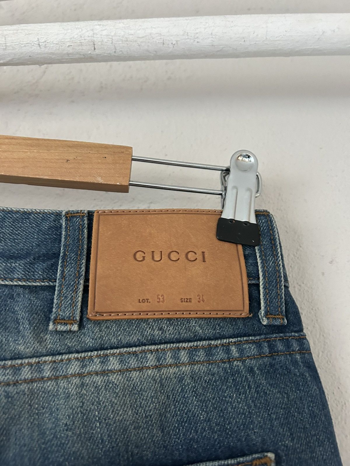 Gucci Gucci Denim Jeans with Snake & Flower Embroidery Size US 34 / EU 50 - 8 Thumbnail