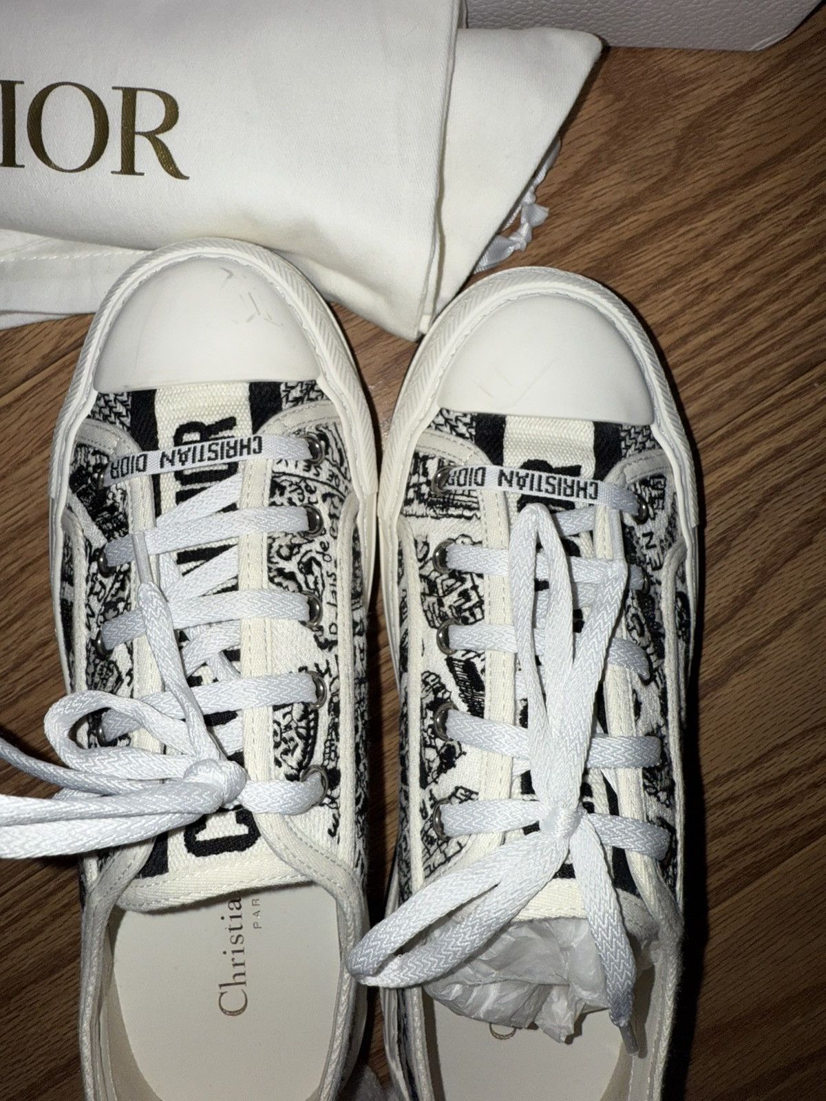 Dior Dior Women's Walk'n'Dior Platform Cotton Sneaker Size US 8 / IT 38 - 5 Thumbnail