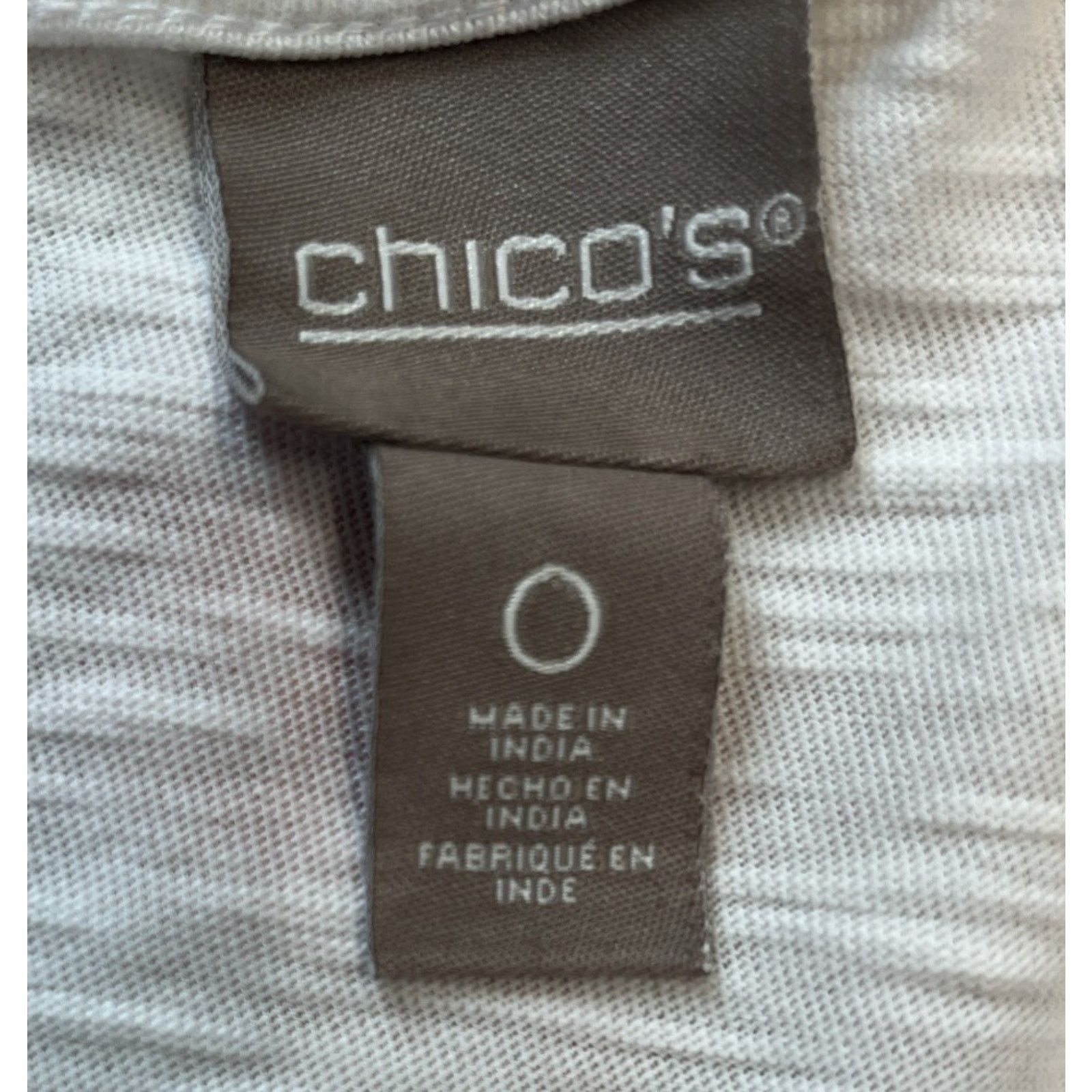 Chicos Chicos womens Top Size 0 Small Peach print T-shirt Size S / US 4 / IT 40 - 6 Thumbnail