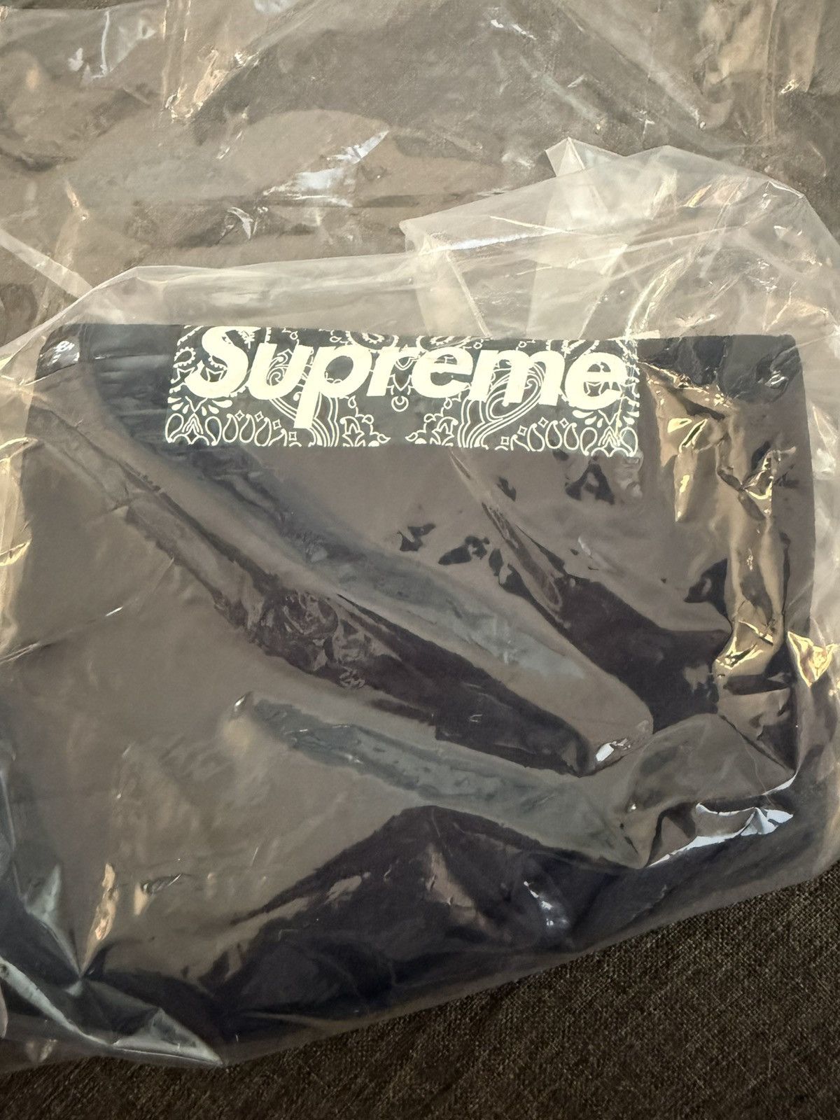 Supreme Supreme Bandana Box Logo Navy Size US S / EU 44-46 / 1 - 2 Thumbnail