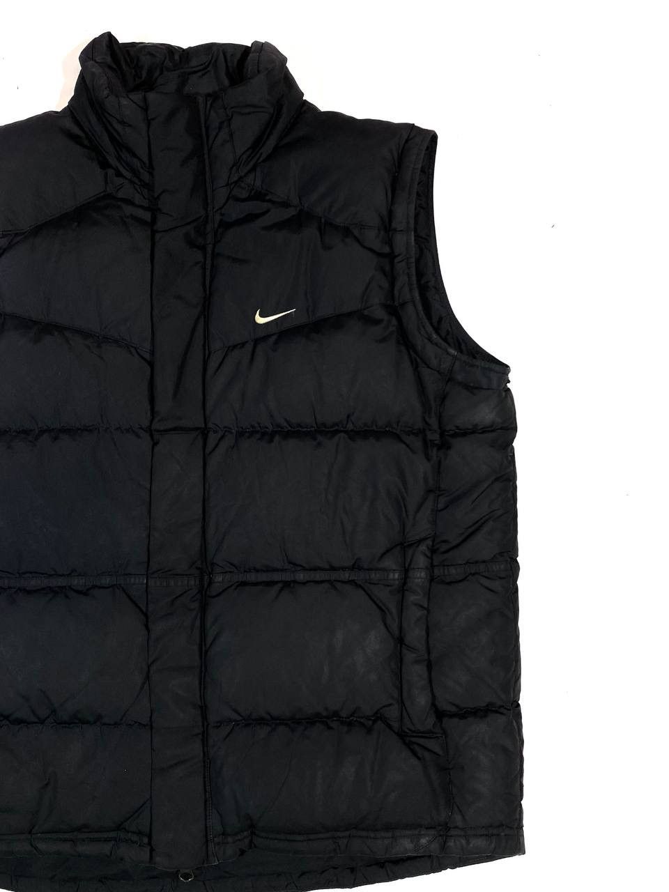 Nike × Vintage 00s Vintage Nike Streetwear Y2K Black Vest Swoosh Size US M / EU 48-50 / 2 - 4 Thumbnail
