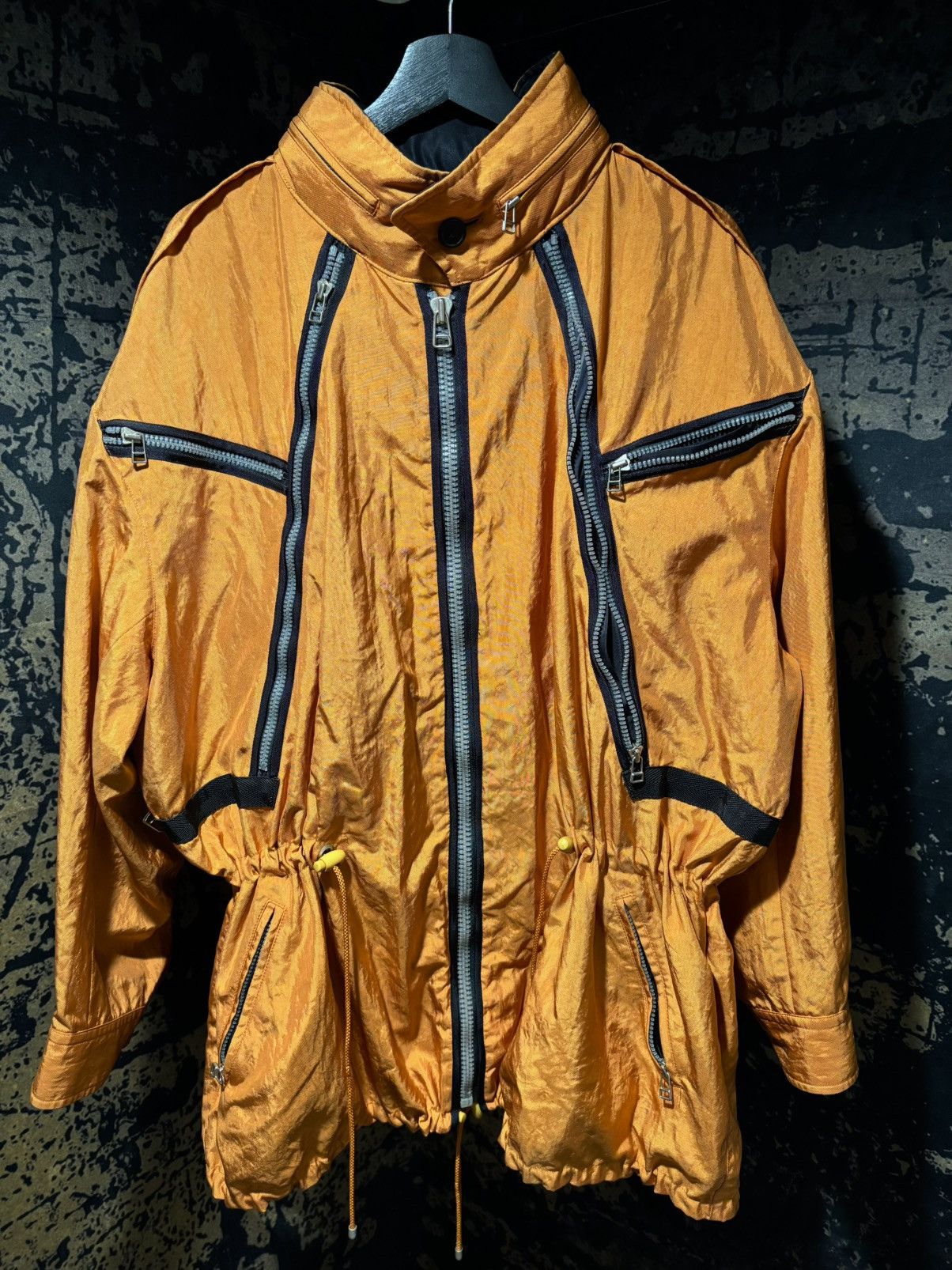 Issey Miyake × Vintage Issey Miyake SS 1993 Orange Reversible Cargo Zipper Parka Size US L / EU 52-54 / 3 - 2 Thumbnail