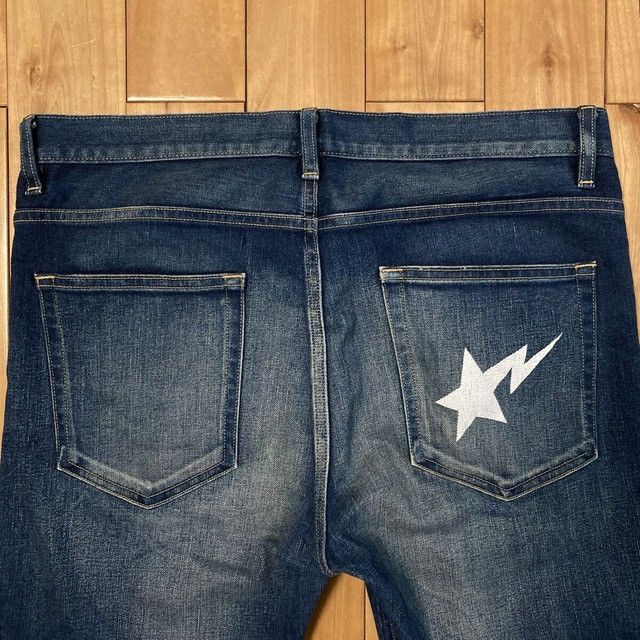 Bape BAPE STA Denim Pants a bathing ape star ★size L Size US 34 / EU 50 - 3 Thumbnail