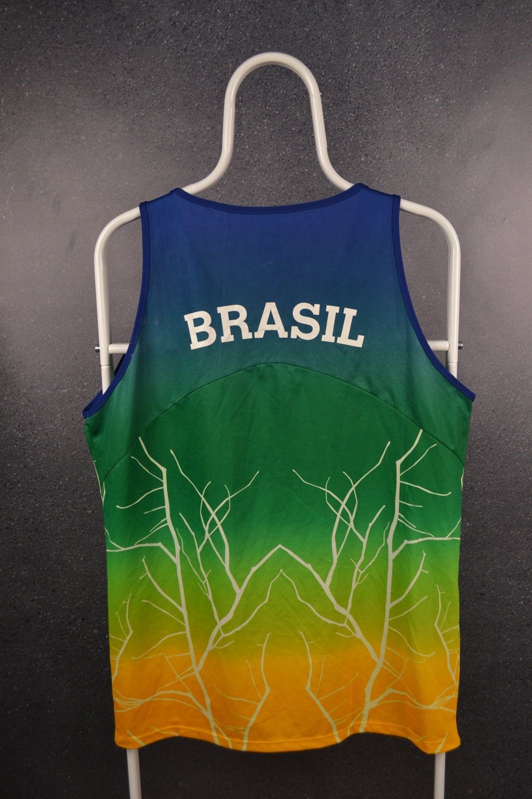 USA Olympics BRASIL Olympic Games running jersey tank top sleeveless Size US M / EU 48-50 / 2 - 2 Thumbnail