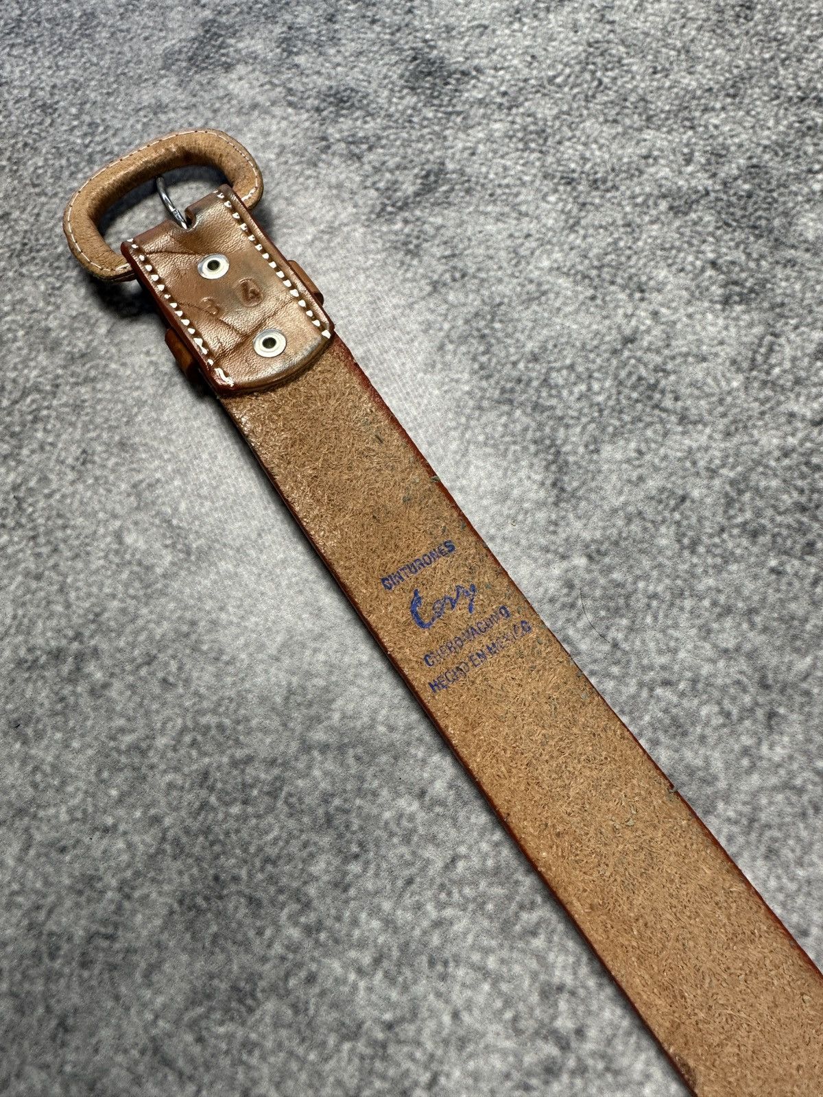 Leather Vintage Indians Mexico Leather Belts Streetwear Avant Garde Size ONE SIZE - 5 Thumbnail