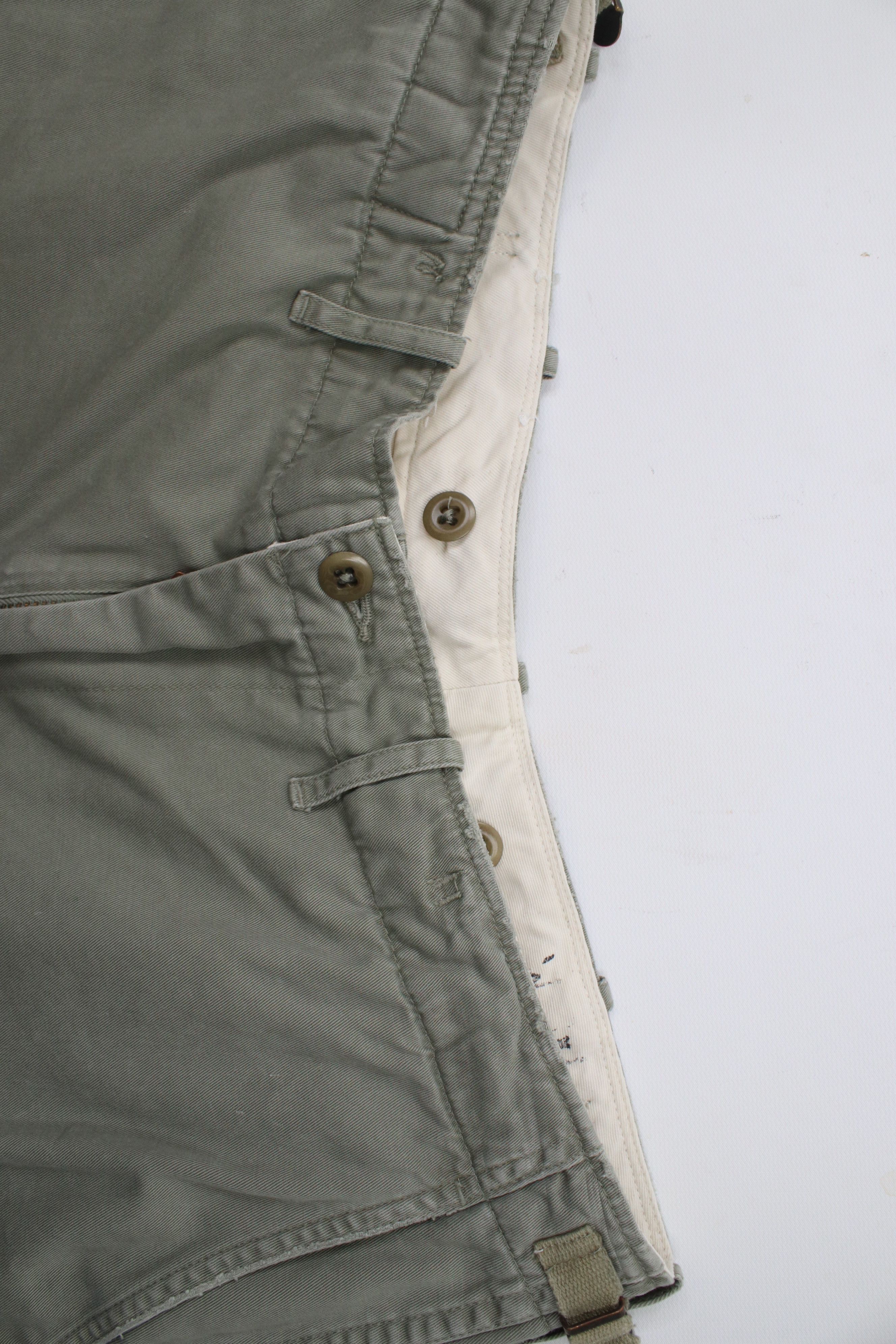 Ralph Lauren × Vintage Vintage 90s Ralph Lauren Style Wide Leg Combat Pants Size US 36 / EU 52 - 7 Thumbnail