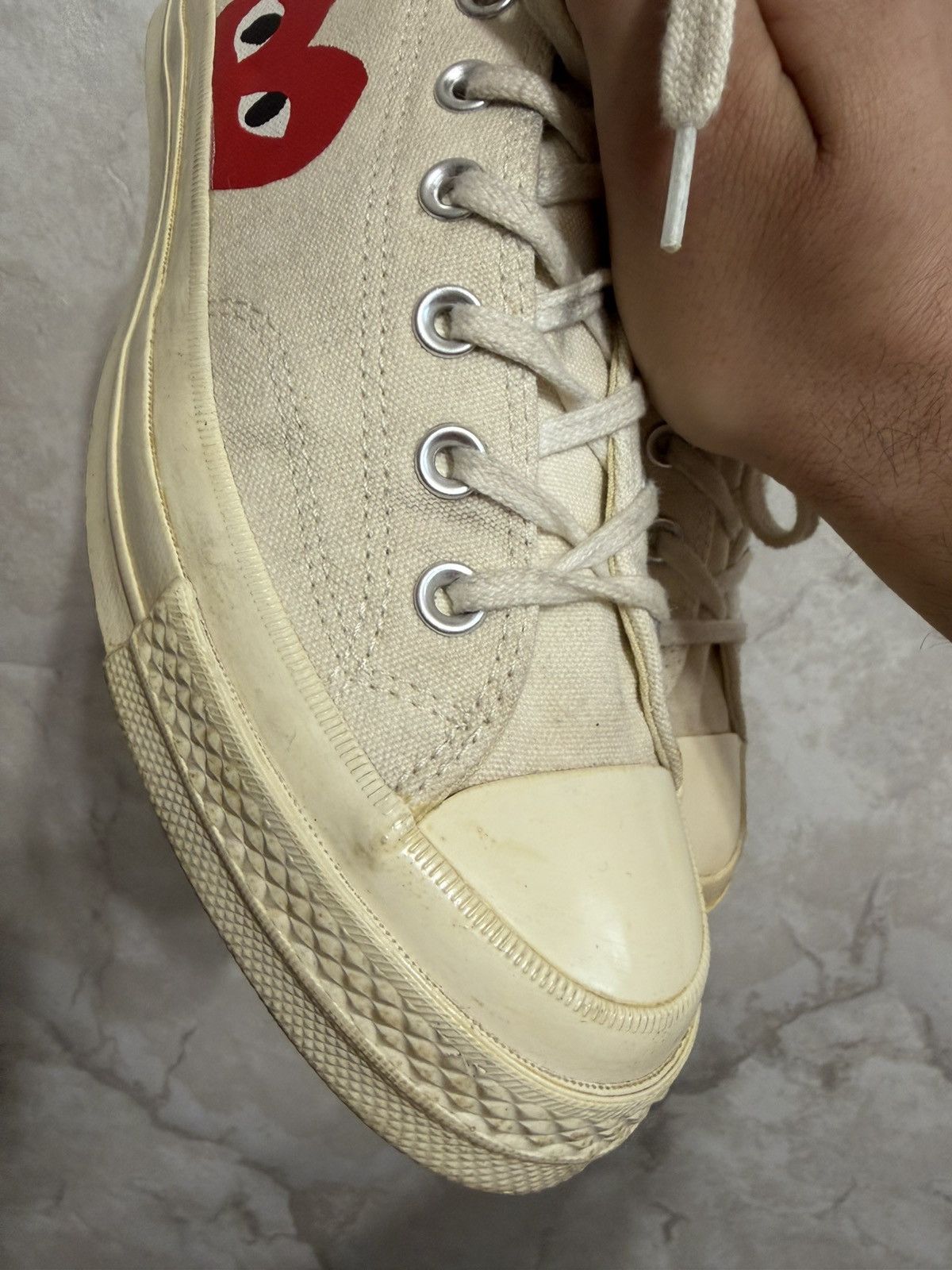 Comme des Garcons PLAY × Converse RARE Convers Comme Des Garcons PLay 70"s Size 8 Size US 8 / EU 41 - 10 Thumbnail