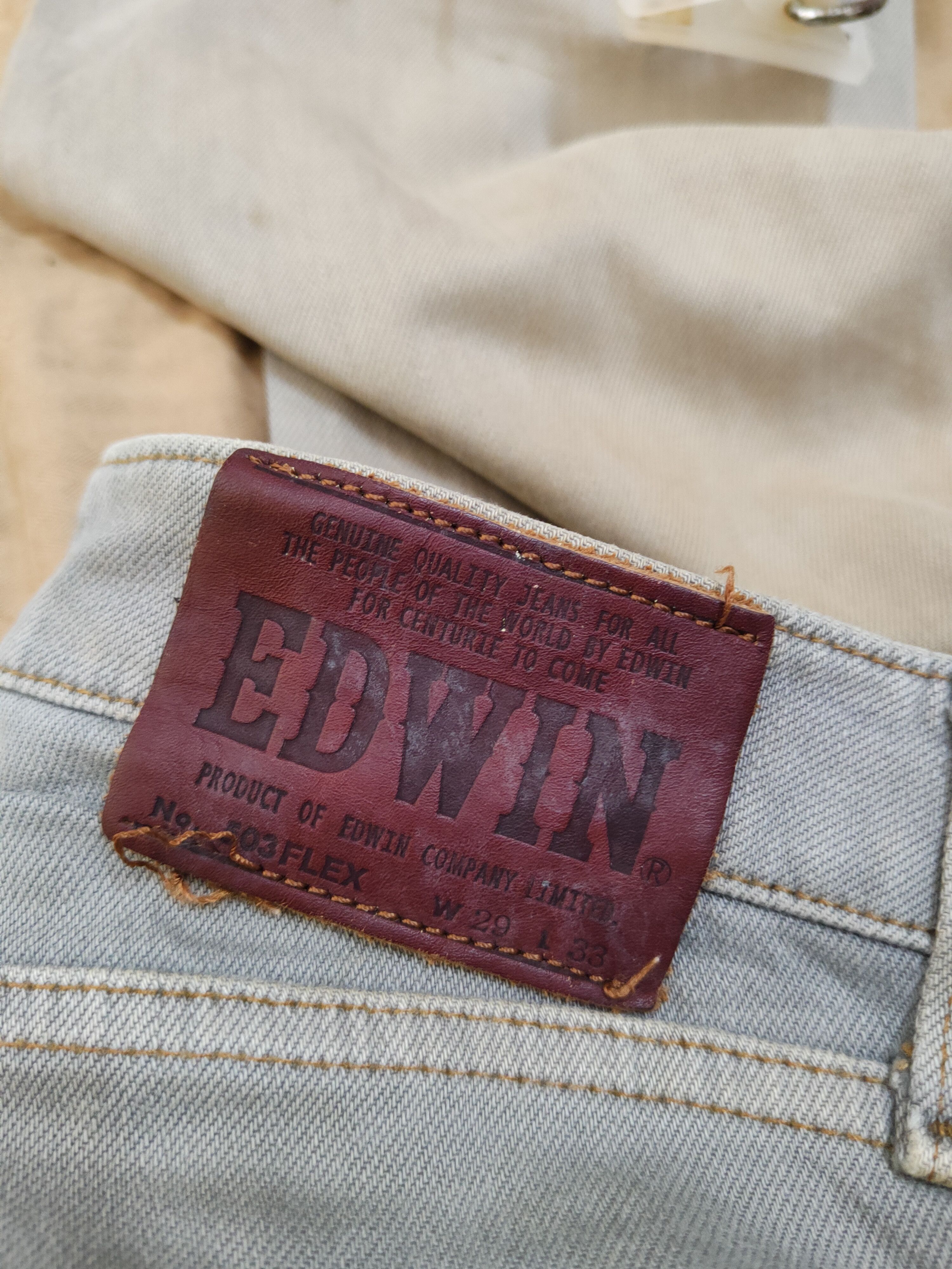 Edwin Edwin 12oz stretch denim Faded Distressed Soft Jeans #W1424 Size US 29 - 13 Thumbnail