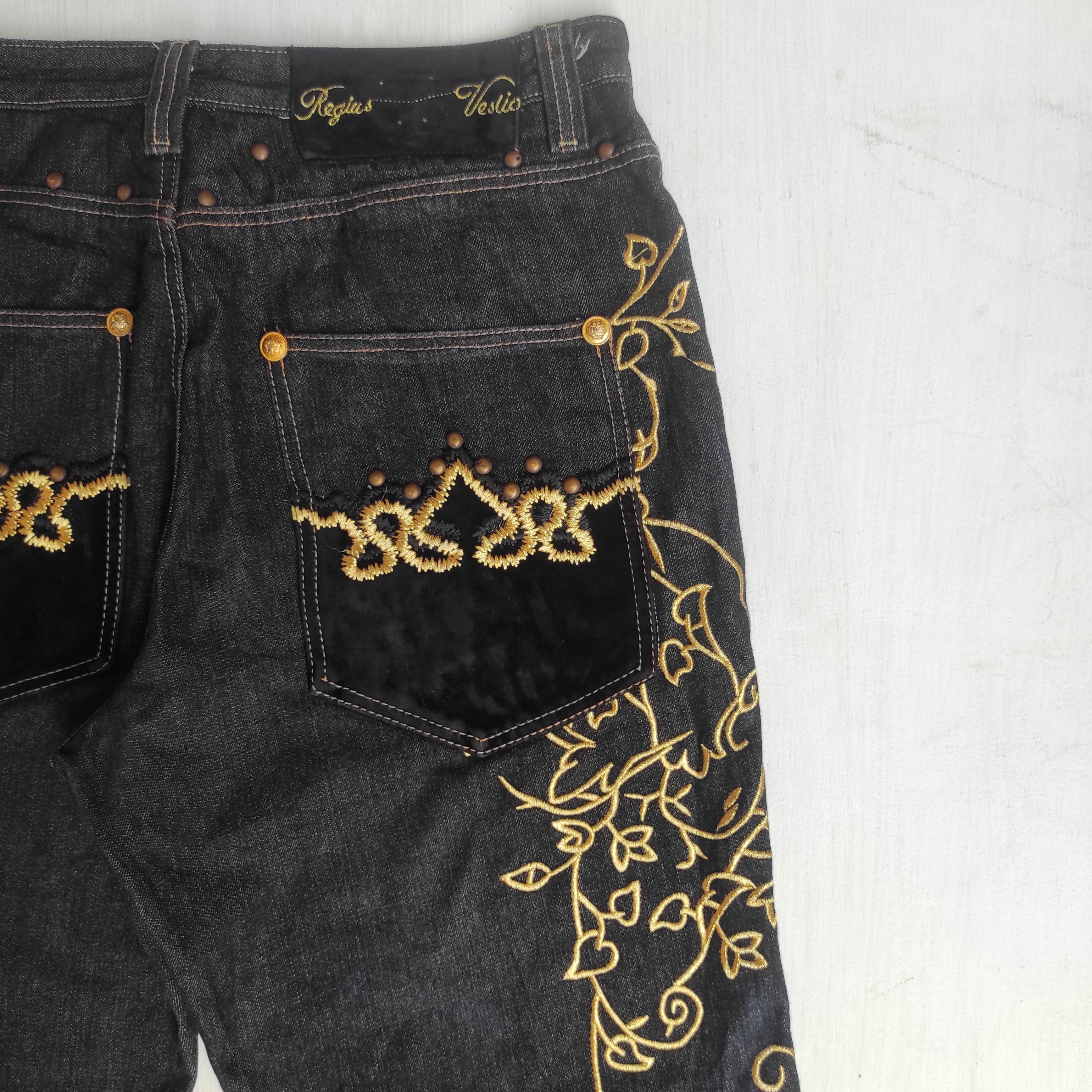 Hysteric Glamour Japanese Brand CROWN HOLDER Baggy Oversized Embroidery Size US 34 / EU 50 - 18 Thumbnail