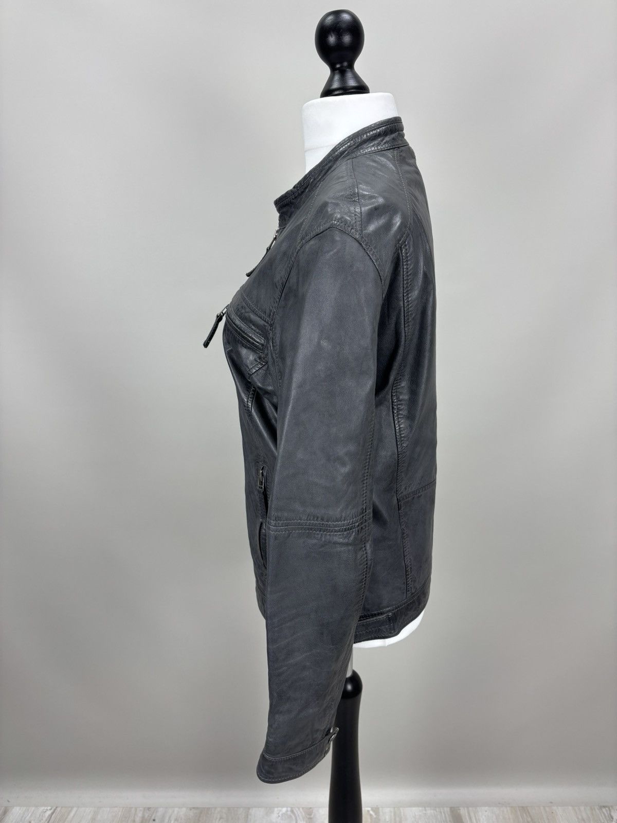 Other Womens leather jacket Oakwood Size M Color Gray Size M / US 6-8 / IT 42-44 - 10 Thumbnail