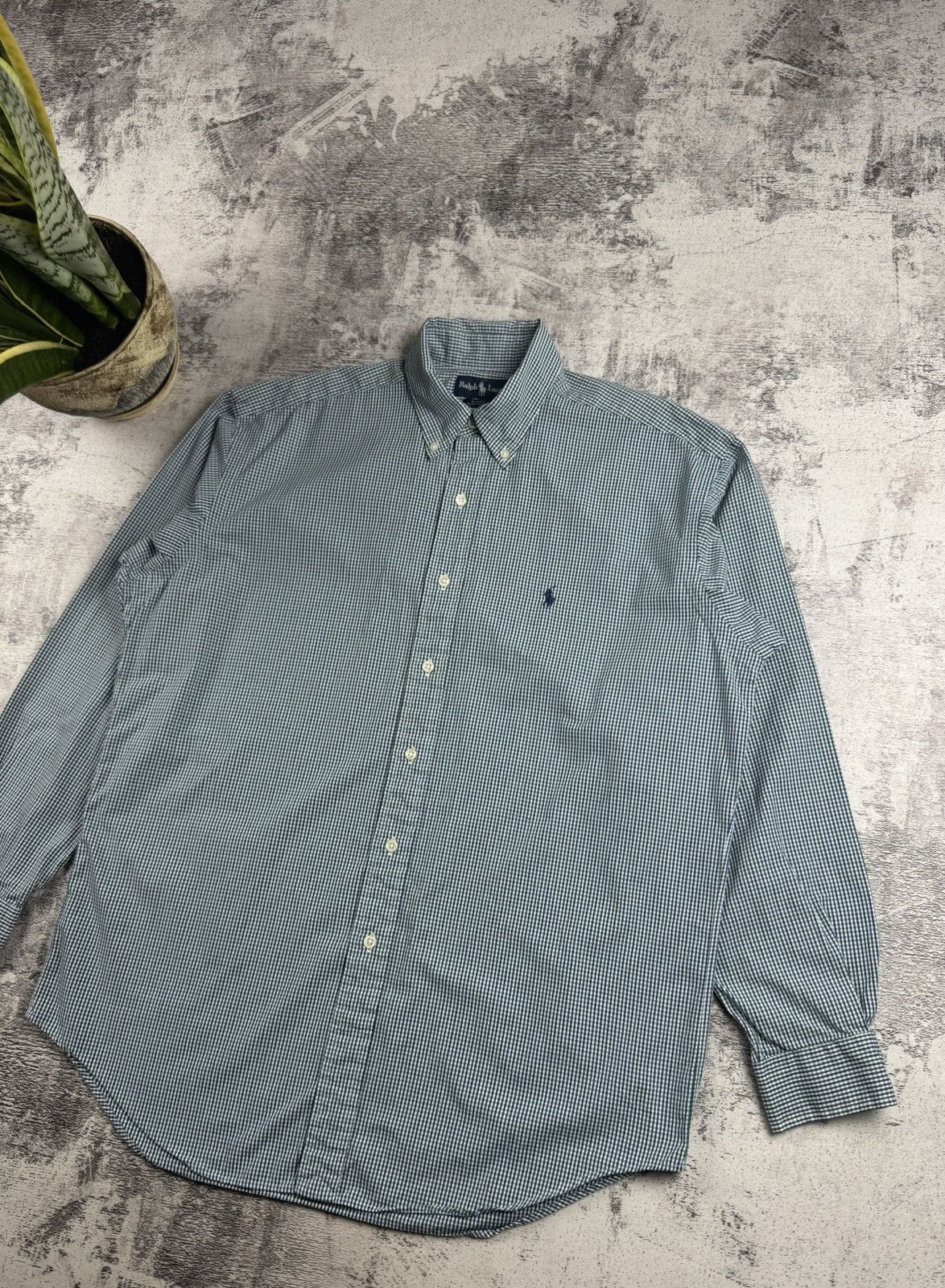 Polo Ralph Lauren Polo Ralph Lauren Blake Medium Size Button Checked Collar LongSleeve Shirt Size US M / EU 48-50 / 2 - 3 Thumbnail