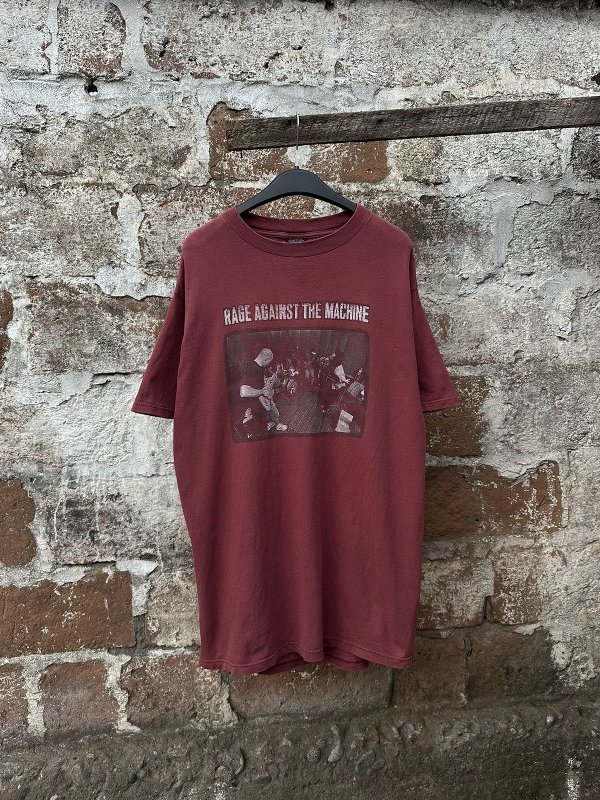 image of Band Tees x Rage Against The Machine 1997 in Red, Men's (Size XL)