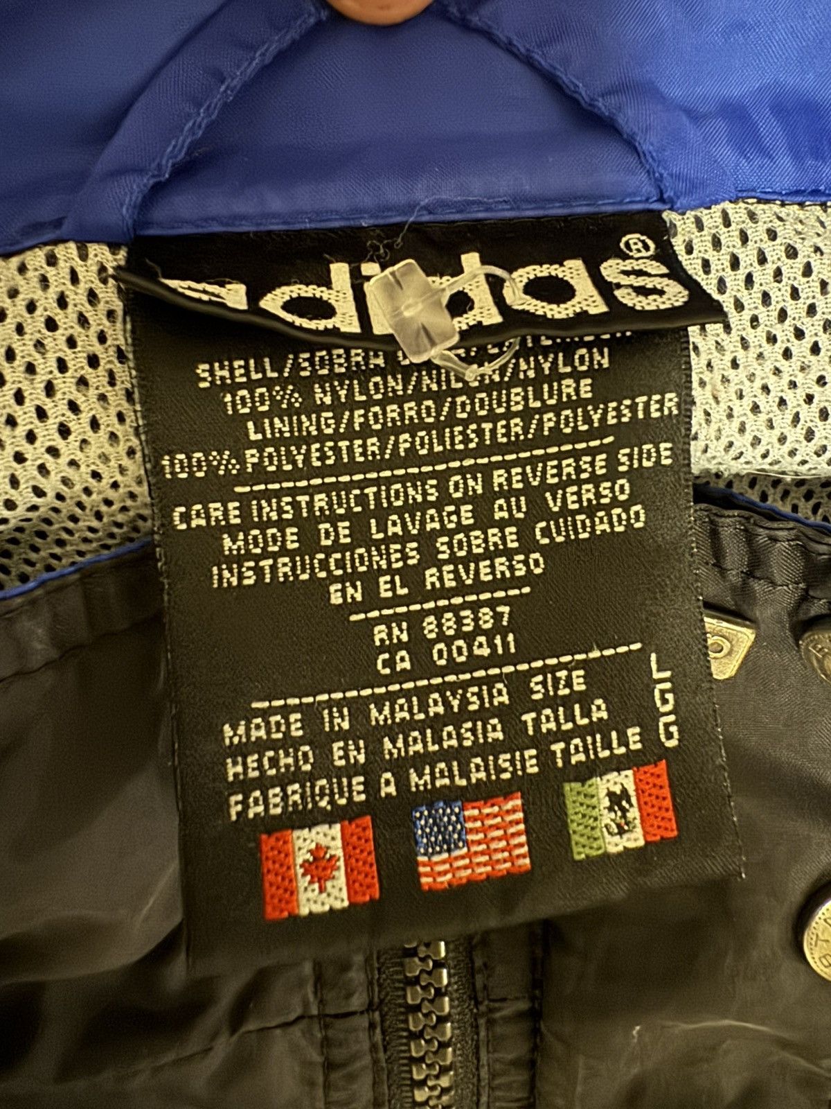 Adidas × Vintage Vintage Adidas Windbreaker Jacket Size US L / EU 52-54 / 3 - 4 Thumbnail