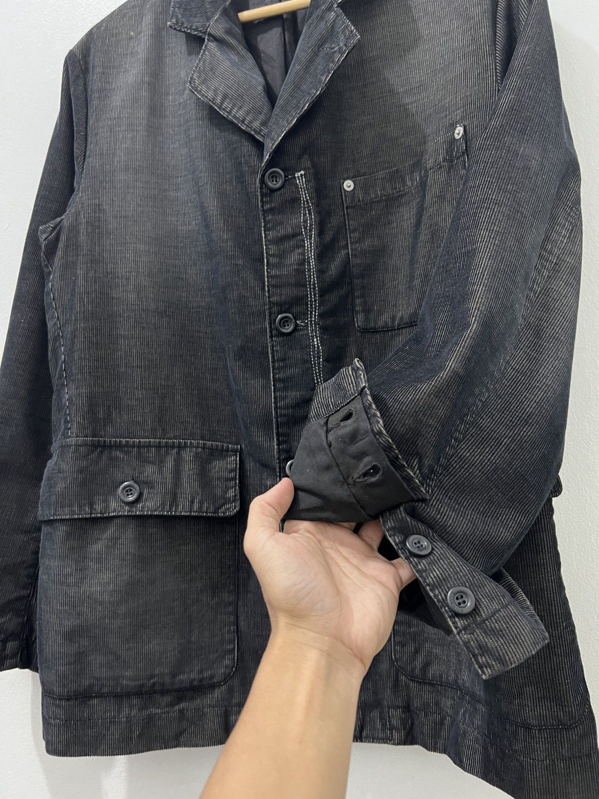 Stone Island 2002 Stone Island Pique Coverall Corduroy Shadow Jacket Size US L / EU 52-54 / 3 - 7 Thumbnail