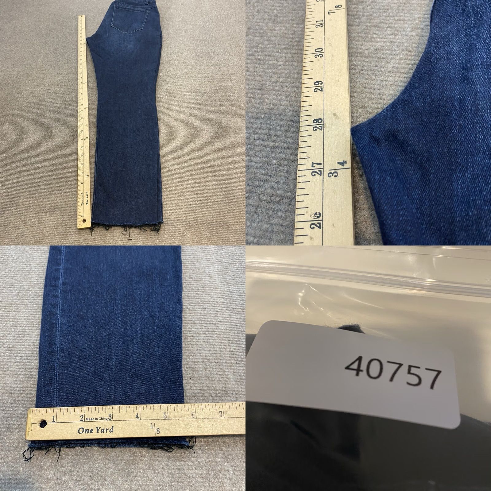 Vintage Cabi Jeans Women's Blue Skinny Distressed Stretch Size 8 Size 30" / US 8 / IT 44 - 9 Thumbnail