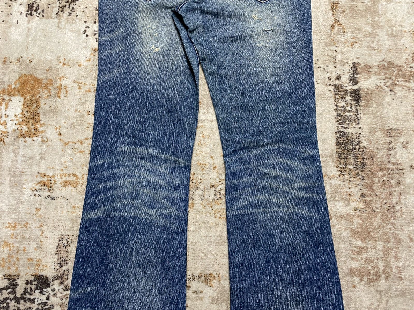 Acne Studios Japanese Distress BootCut Jeans Size 30" / US 8 / IT 44 - 10 Thumbnail