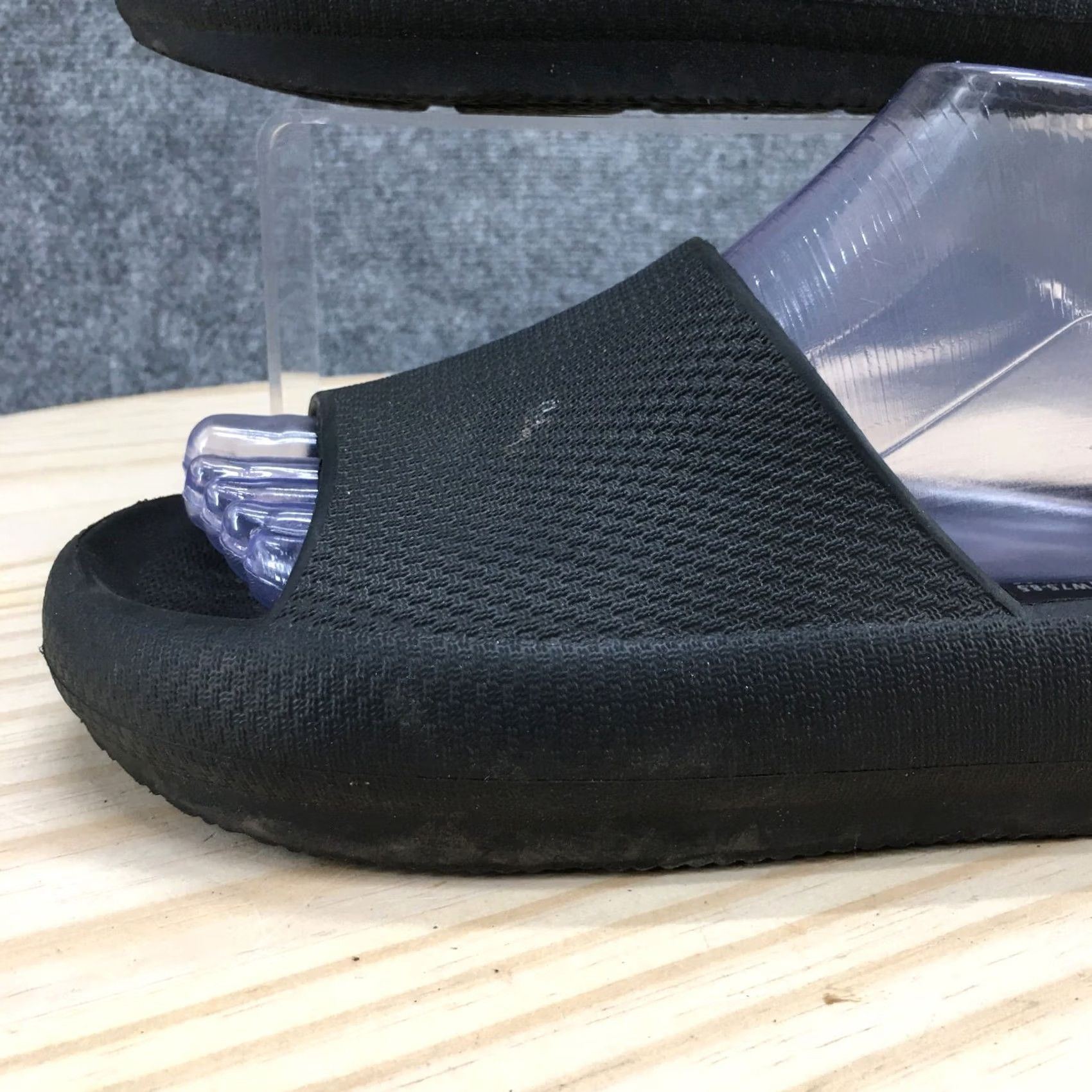 Vintage 32 Degrees Sandals Mens 5.5 Womens 7.5 Casual Slip On Slide Flat Black Rubber Mens Womens Slip On Sandal Flat Rubber Black 32 Degrees Size US 8 / IT 38 - 3 Thumbnail