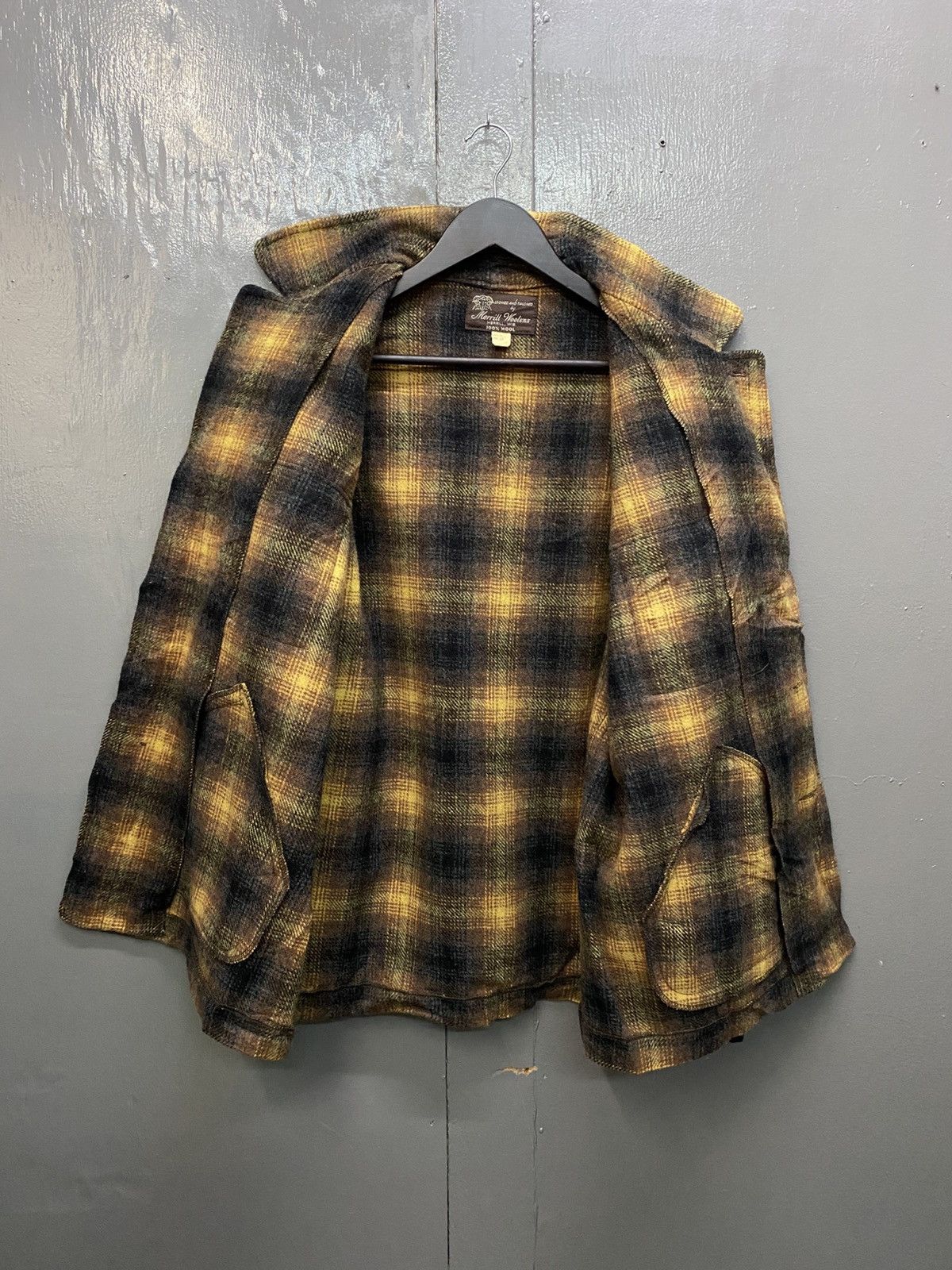 Vintage Vintage Merrill Woolen 100% Wool Plaid Tartan Jacket Size US XL / EU 56 / 4 - 5 Thumbnail