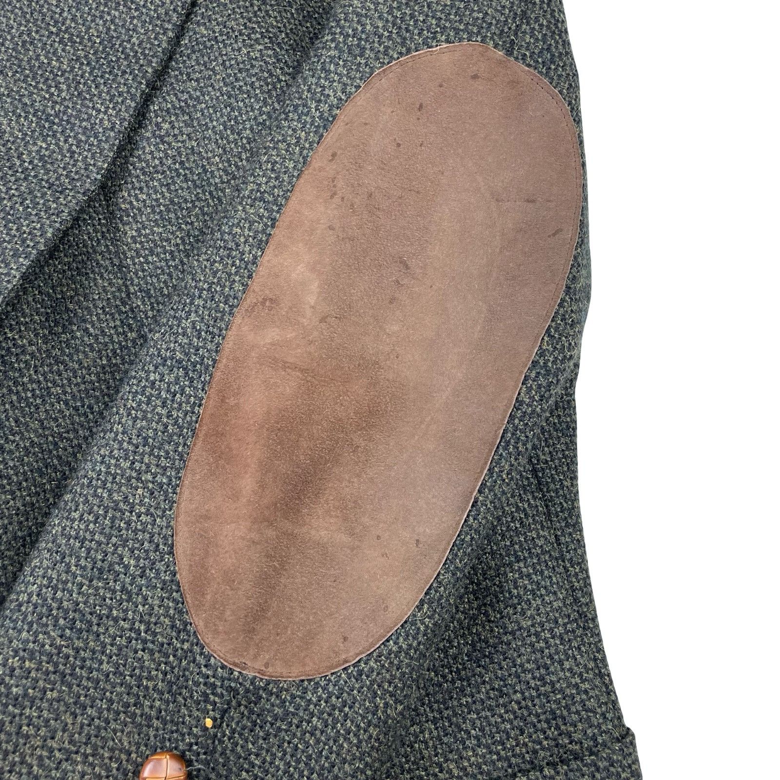 Nordstrom Nordstrom Men's 100% Wool 3-Button Tweed Blazer Green/Elbow Size 42L - 13 Thumbnail