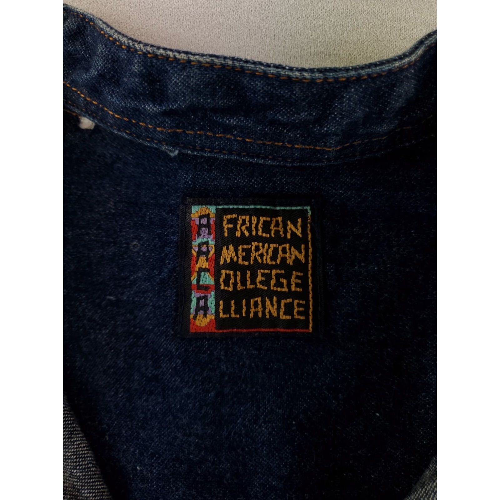 Vintage VINTAGE African American College Alliance Shirt Henley Denim Pullover Blue Mens XXL Size US XXL / EU 58 / 5 - 3 Thumbnail