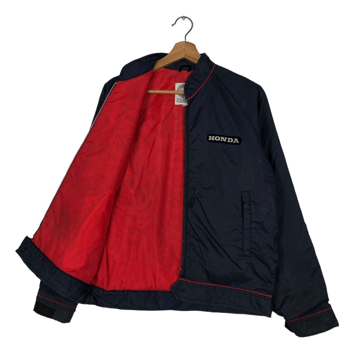 Japanese Brand 🔥VINTAGE ZIPPER BIKER JACKET HONDA BIG LOGO RACING Size US M / EU 48-50 / 2 - 11 Thumbnail