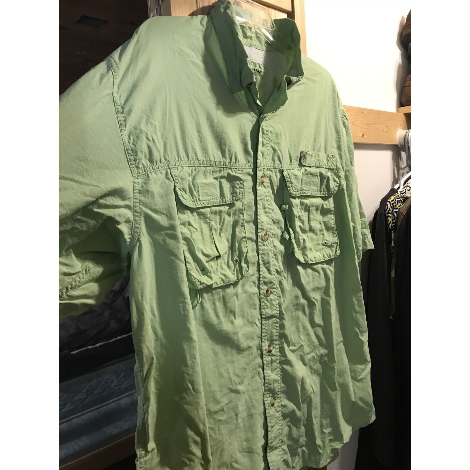 Reel Legends Reel Legends Men’s XXL Light Green Mesh Nylon Fishing Shirt Size US XXL / EU 58 / 5 - 5 Thumbnail