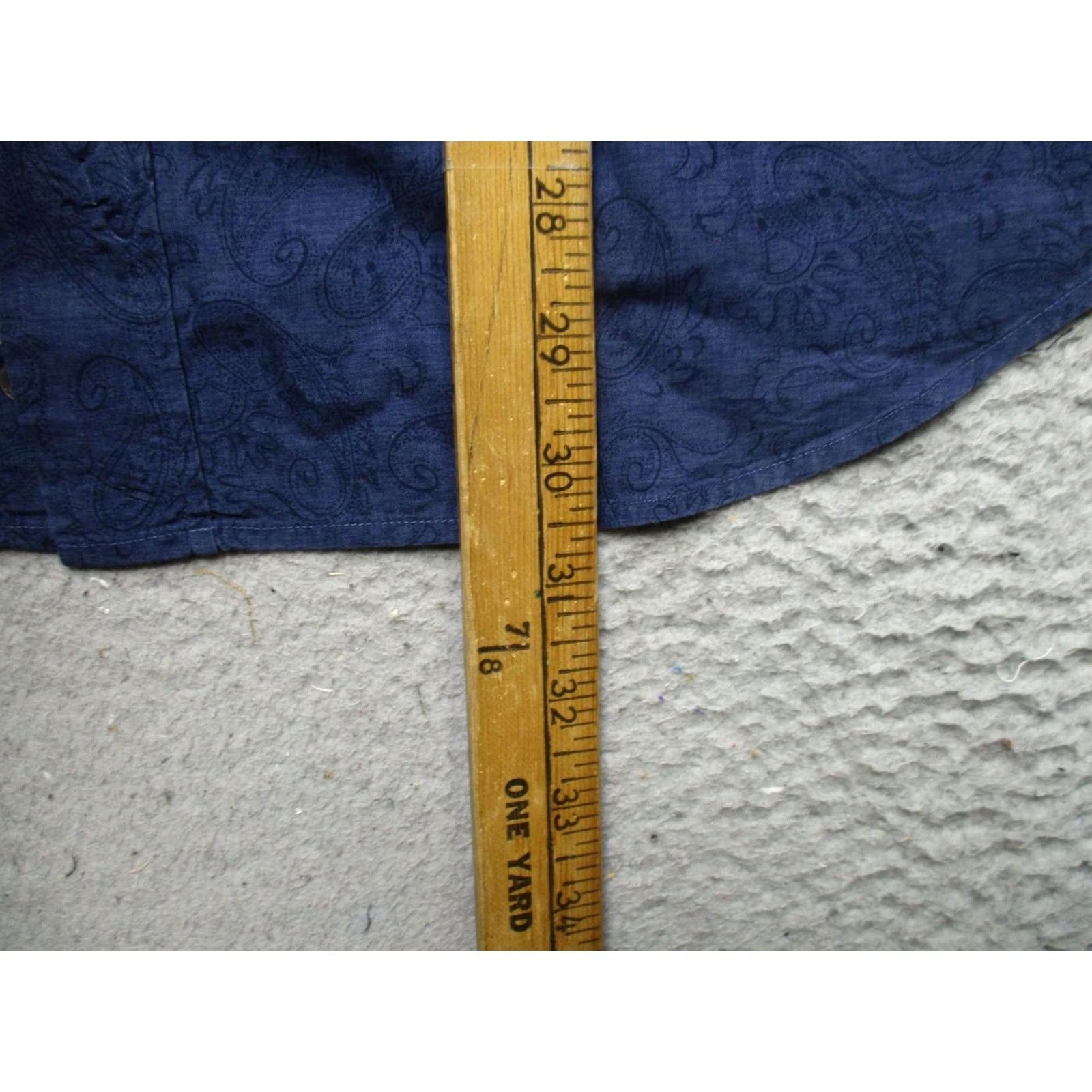 Canali Canali Shirt Mens L Blue Paisley 100% Cotton Button Up Dress Italy Long Sleeve Size 42R - 6 Thumbnail