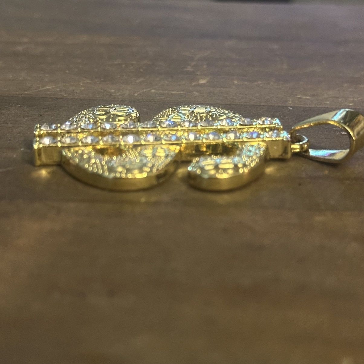 Other Hip hop rhinestone dollar sign pendant Size ONE SIZE - 2 Thumbnail