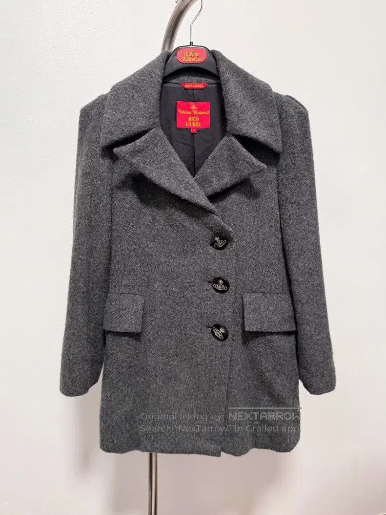Vivienne Westwood Vivienne Westwood Witch Woolen Coat, Grey Size M / US 6-8 / IT 42-44 - 1 Thumbnail