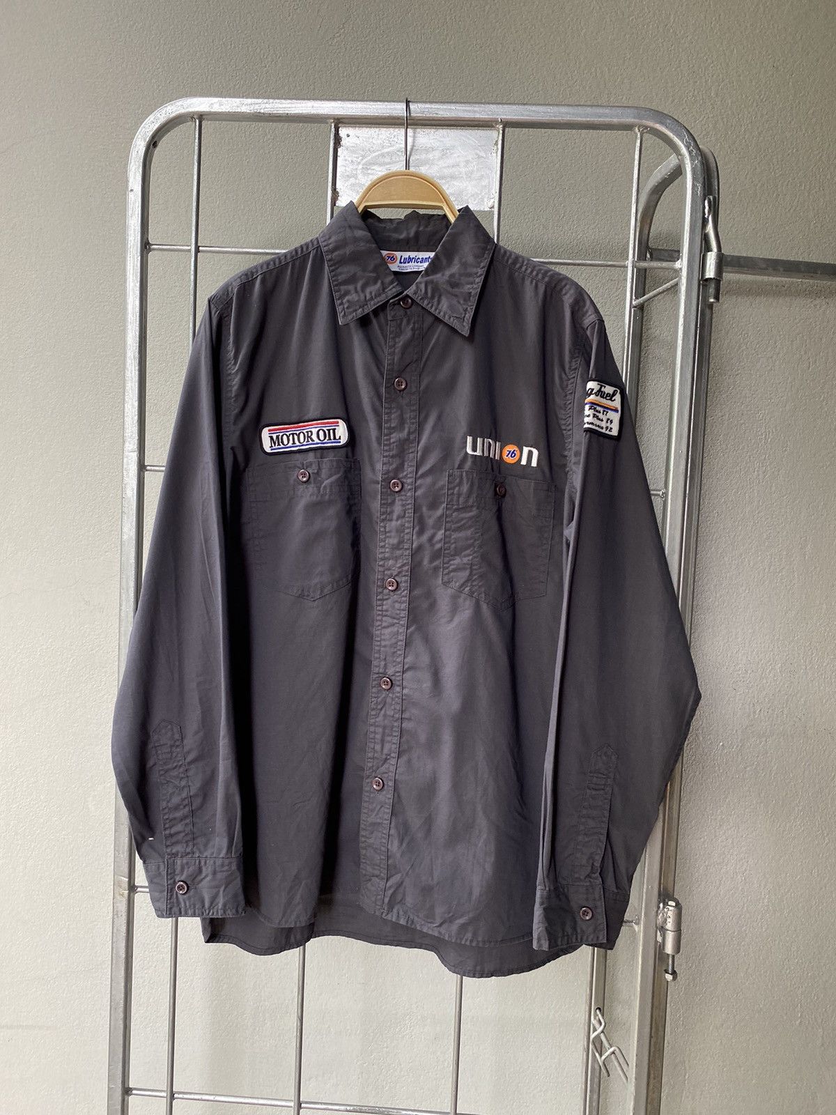 Vintage 76 Lubricants Grey Long-Sleeve Shirt Size US M / EU 48-50 / 2 - 17 Thumbnail