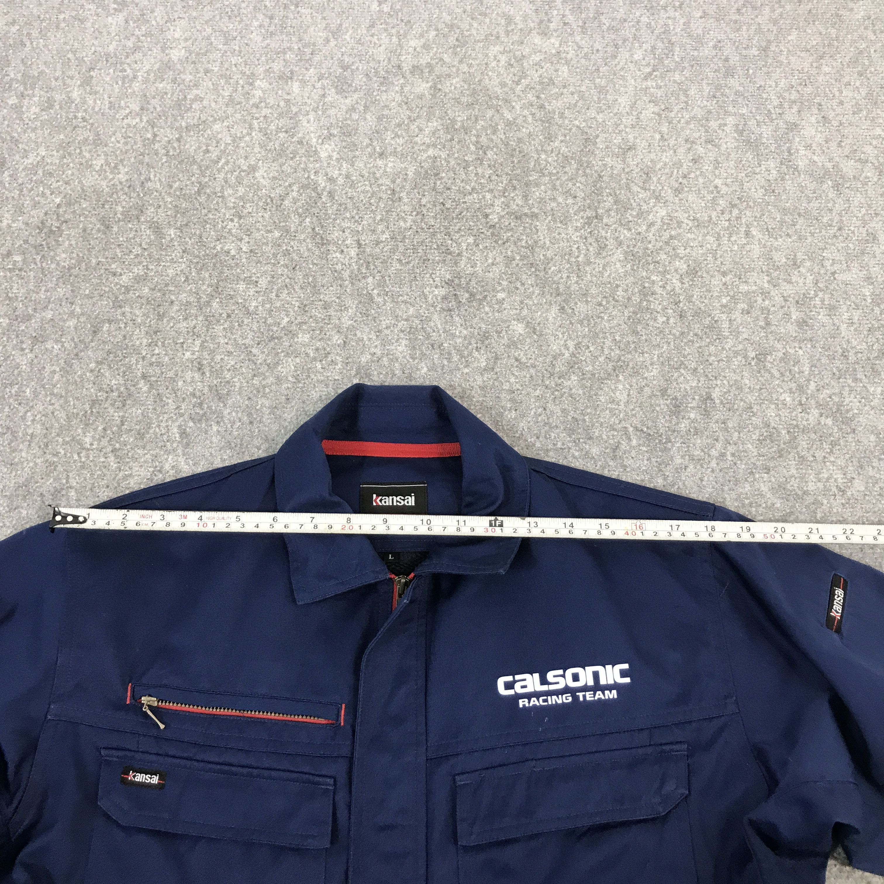 Japanese Brand × Sports Specialties Vtg calsonic racing team uniforms Japan jacket Size US L / EU 52-54 / 3 - 8 Thumbnail