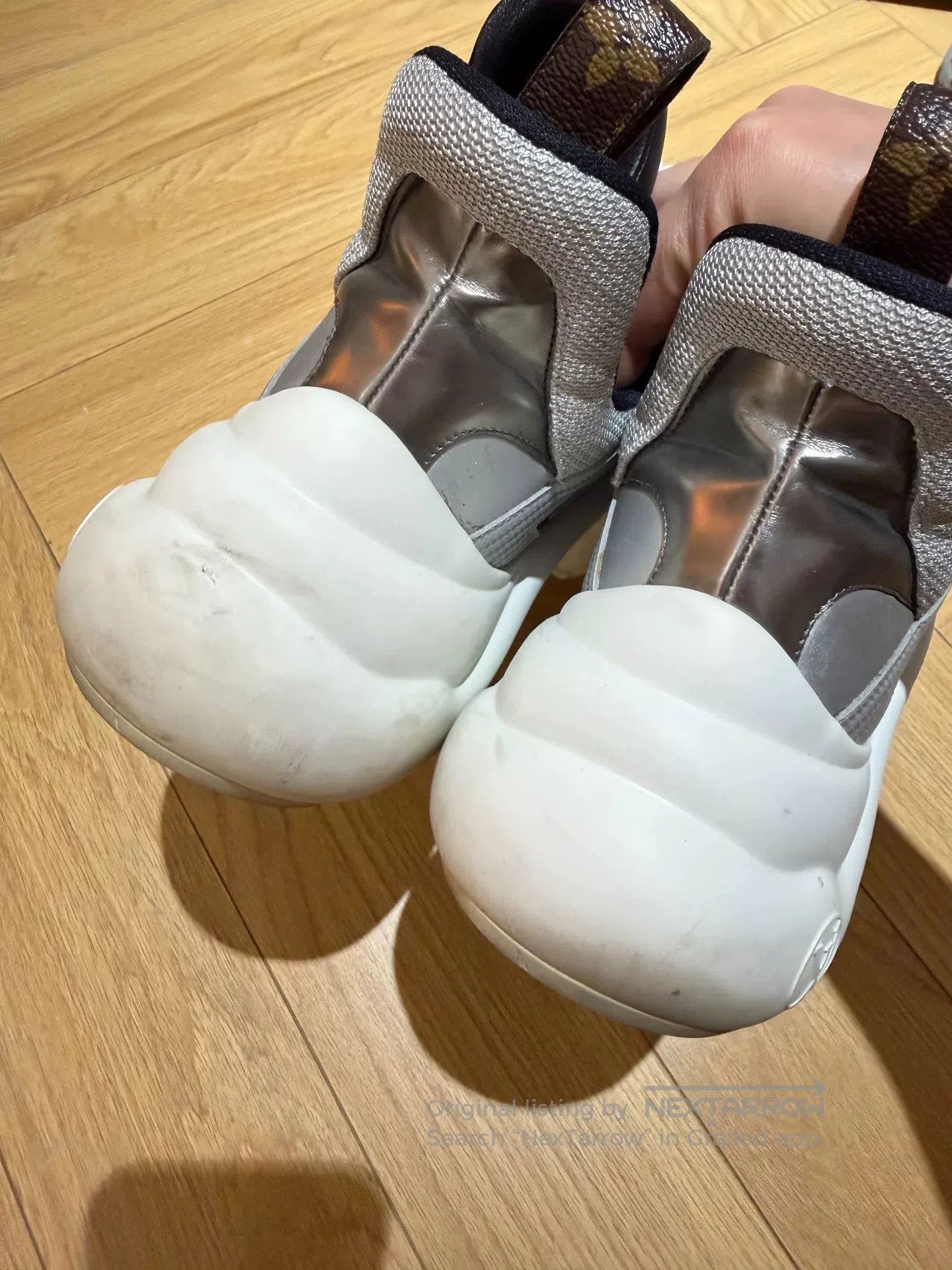 Louis Vuitton authentic lv dad sneakers size 42 silver. Size US 9 / EU 42 - 5 Thumbnail