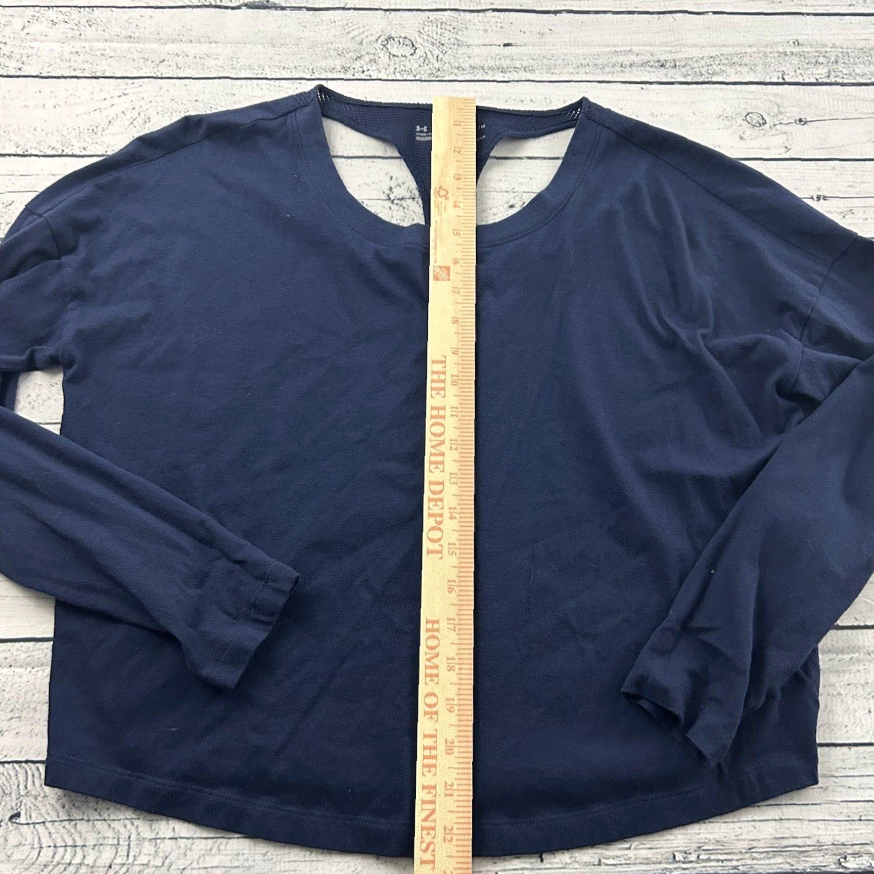 Under Armour Under Armour Long Sleeve T-Shirt Women's Medium Blue Casual Shirt Mens? Size M / US 6-8 / IT 42-44 - 3 Thumbnail